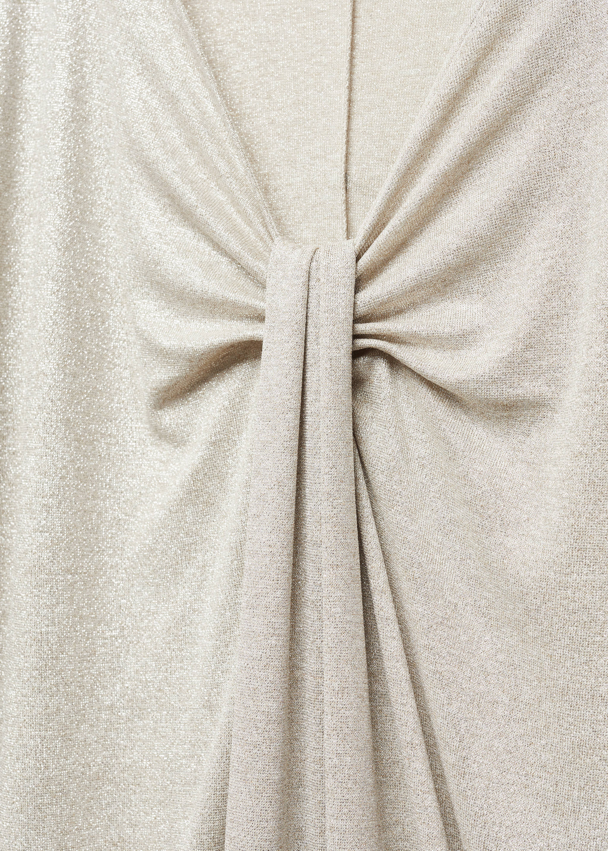 Vestido drapeado lúrex - Detalle del artículo 8