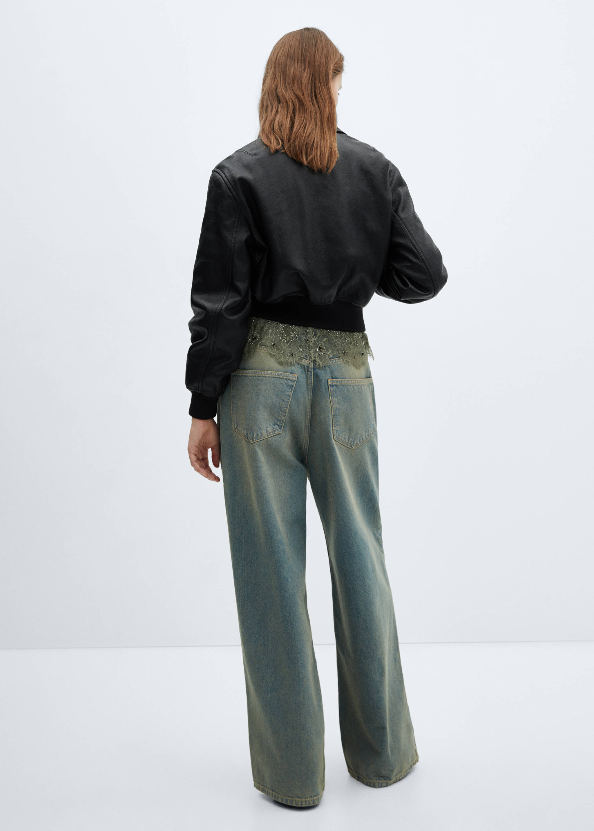 Vintage faux-leather jacket - Reverse of the article