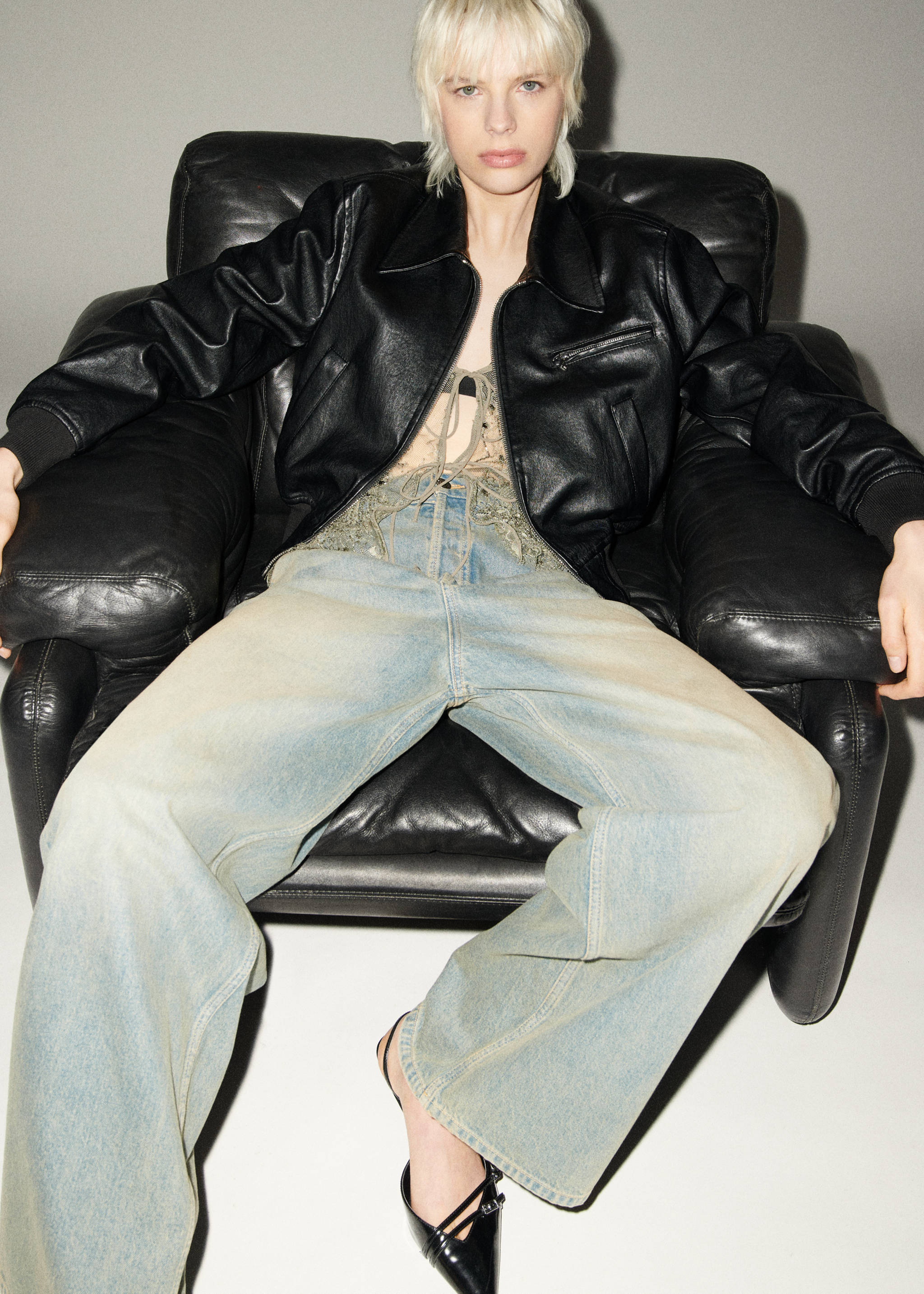 Vintage faux-leather jacket - Details of the article 6