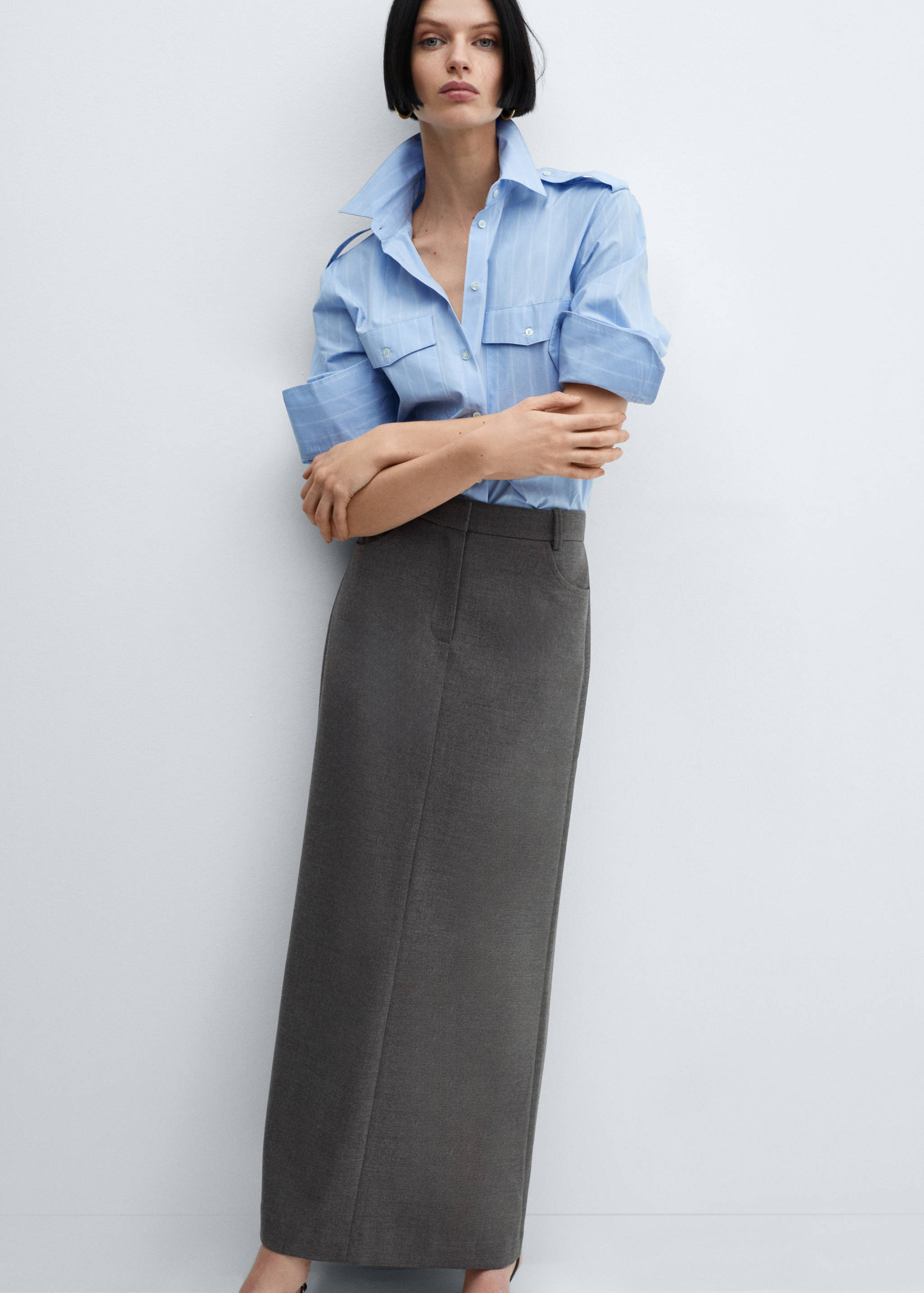 Slit long skirt - Details of the article 2