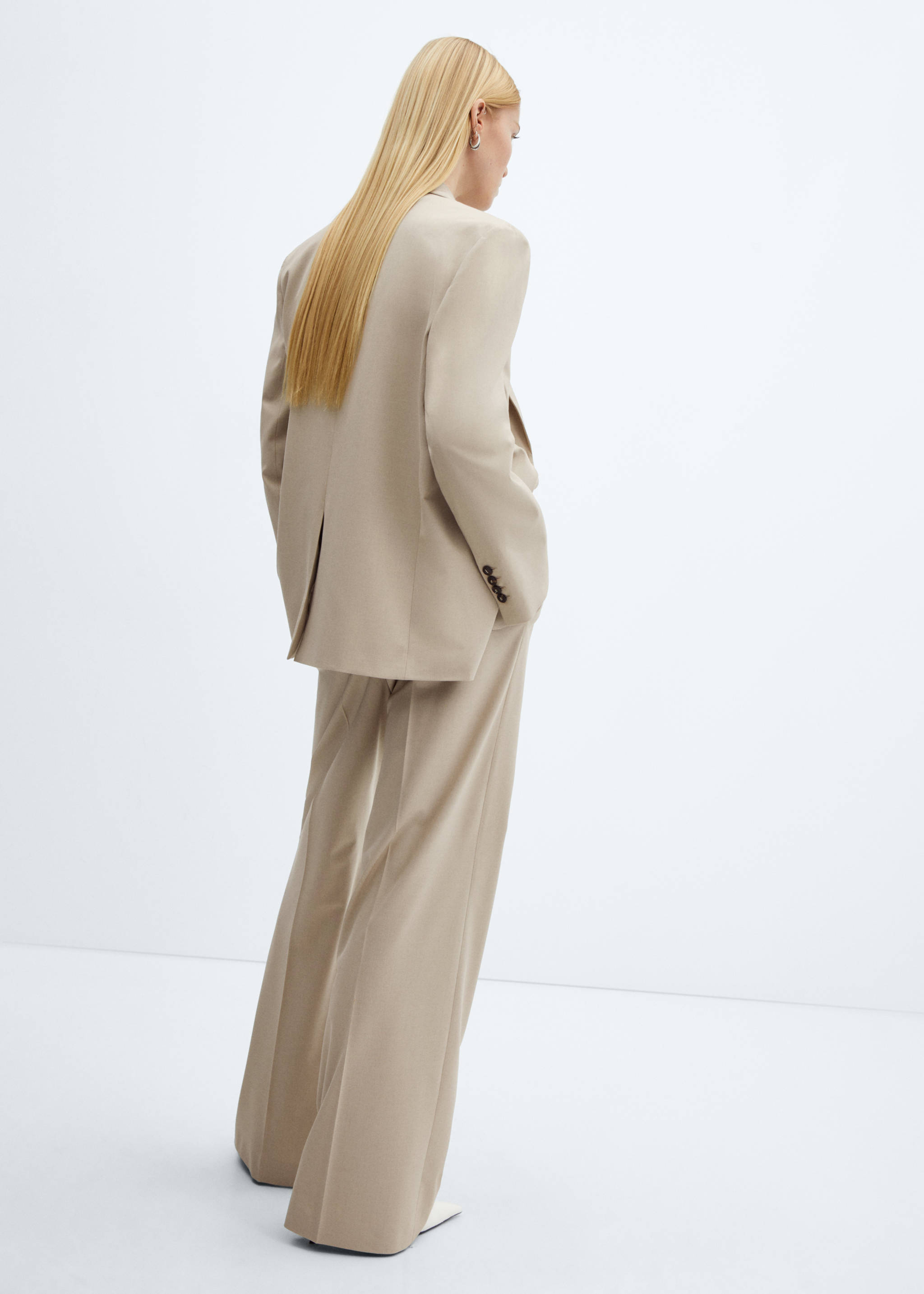 Wide leg suit trousers - Reverse of the article