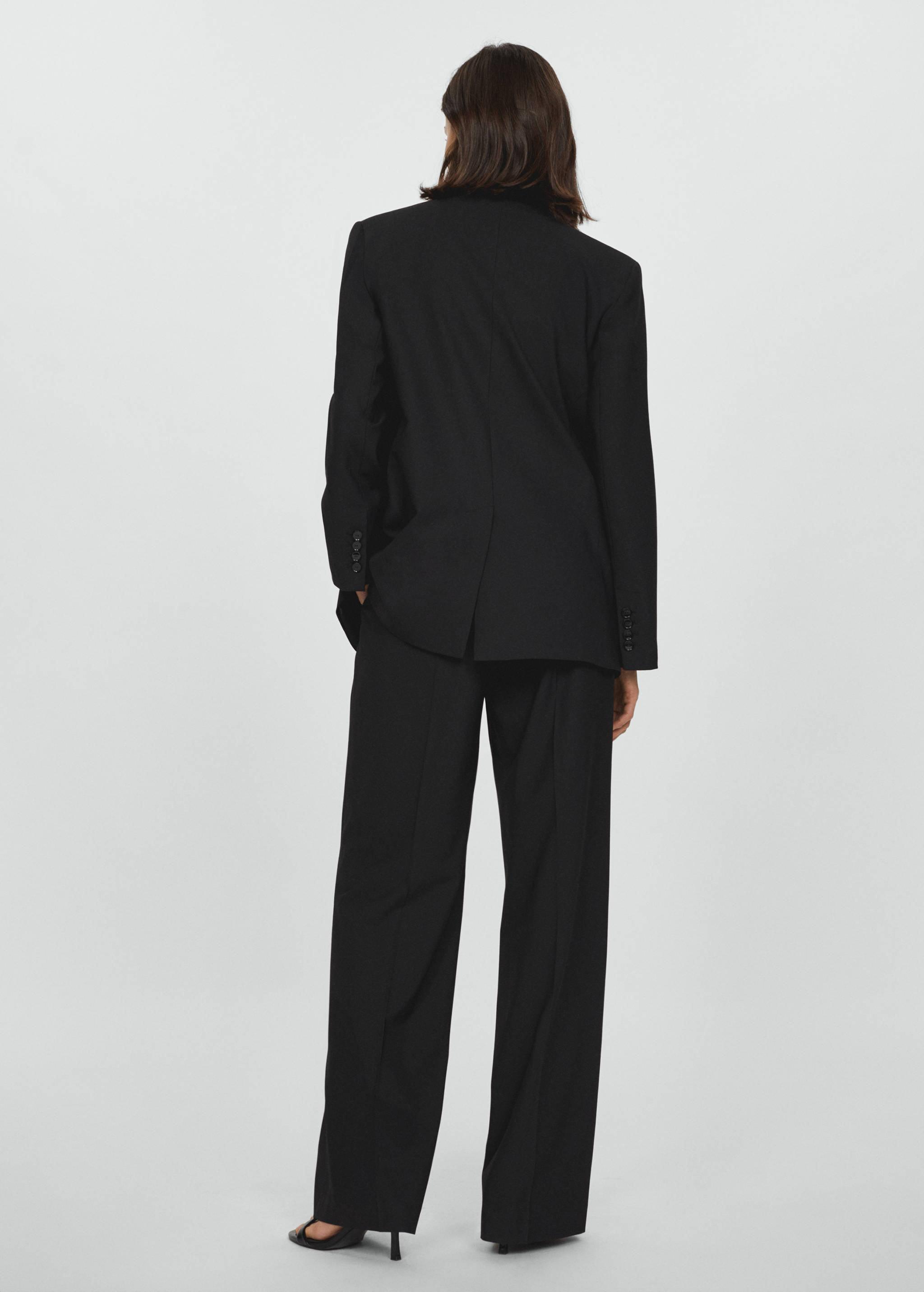 Wide leg suit trousers - Reverse of the article