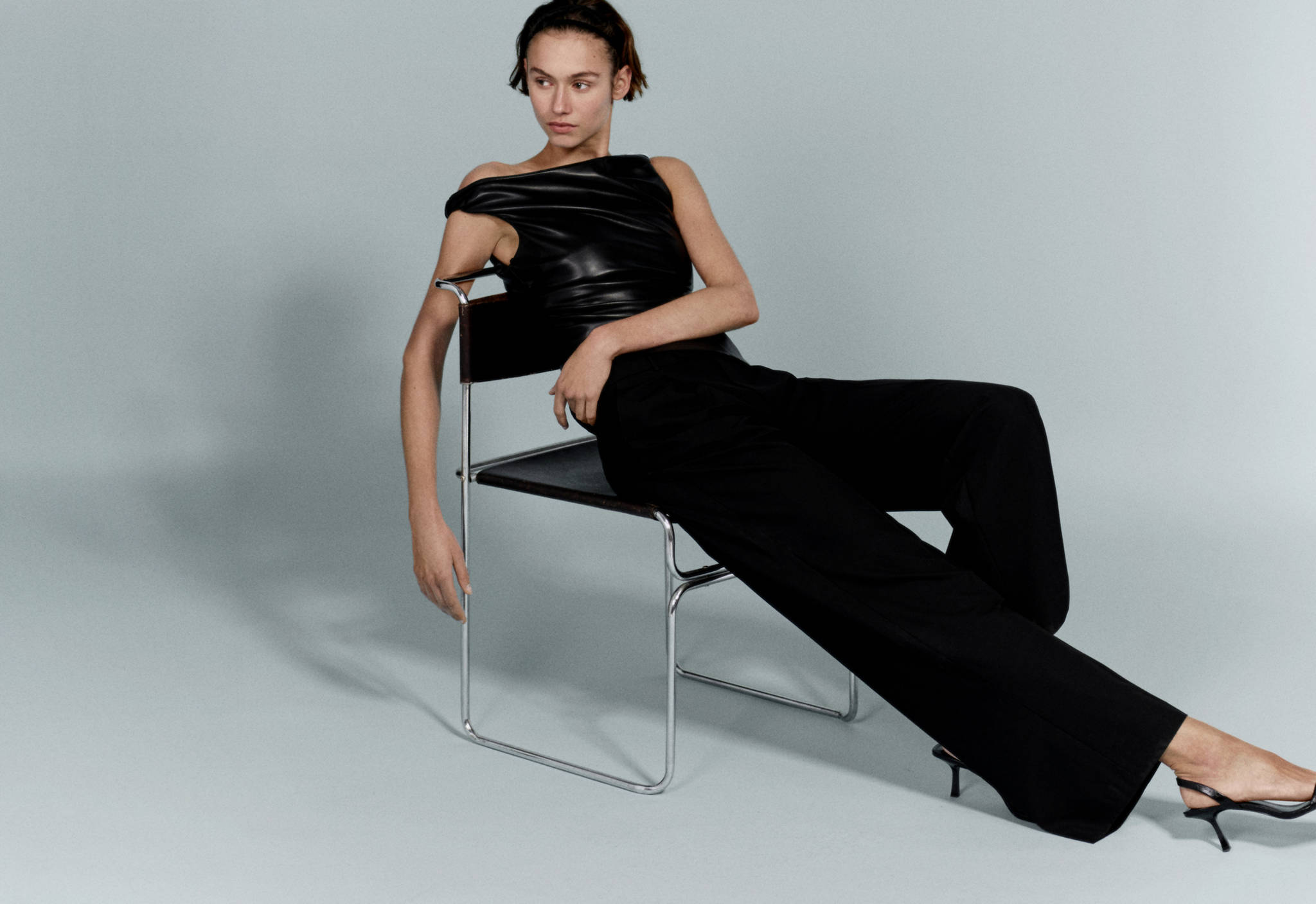 Wide leg suit trousers - Panoramic plane