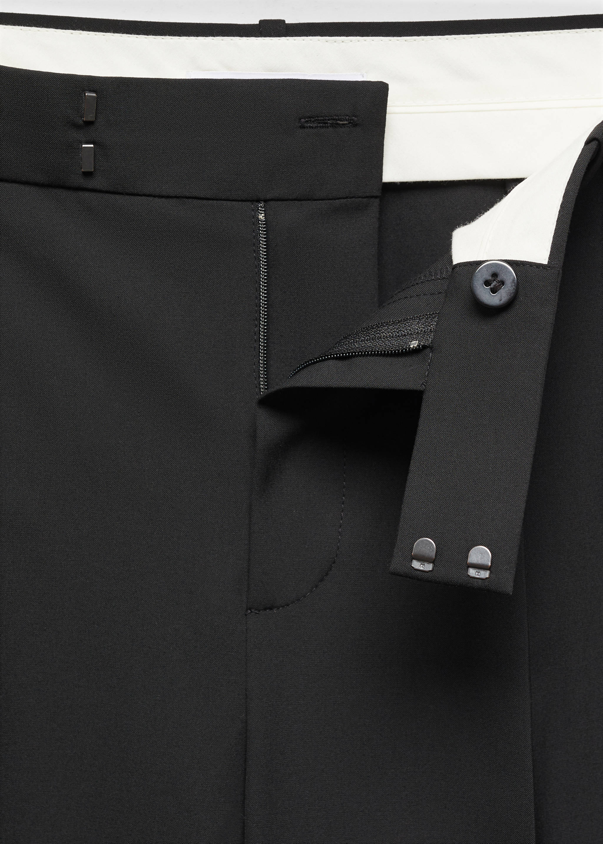 Wide leg suit trousers - Details of the article 8