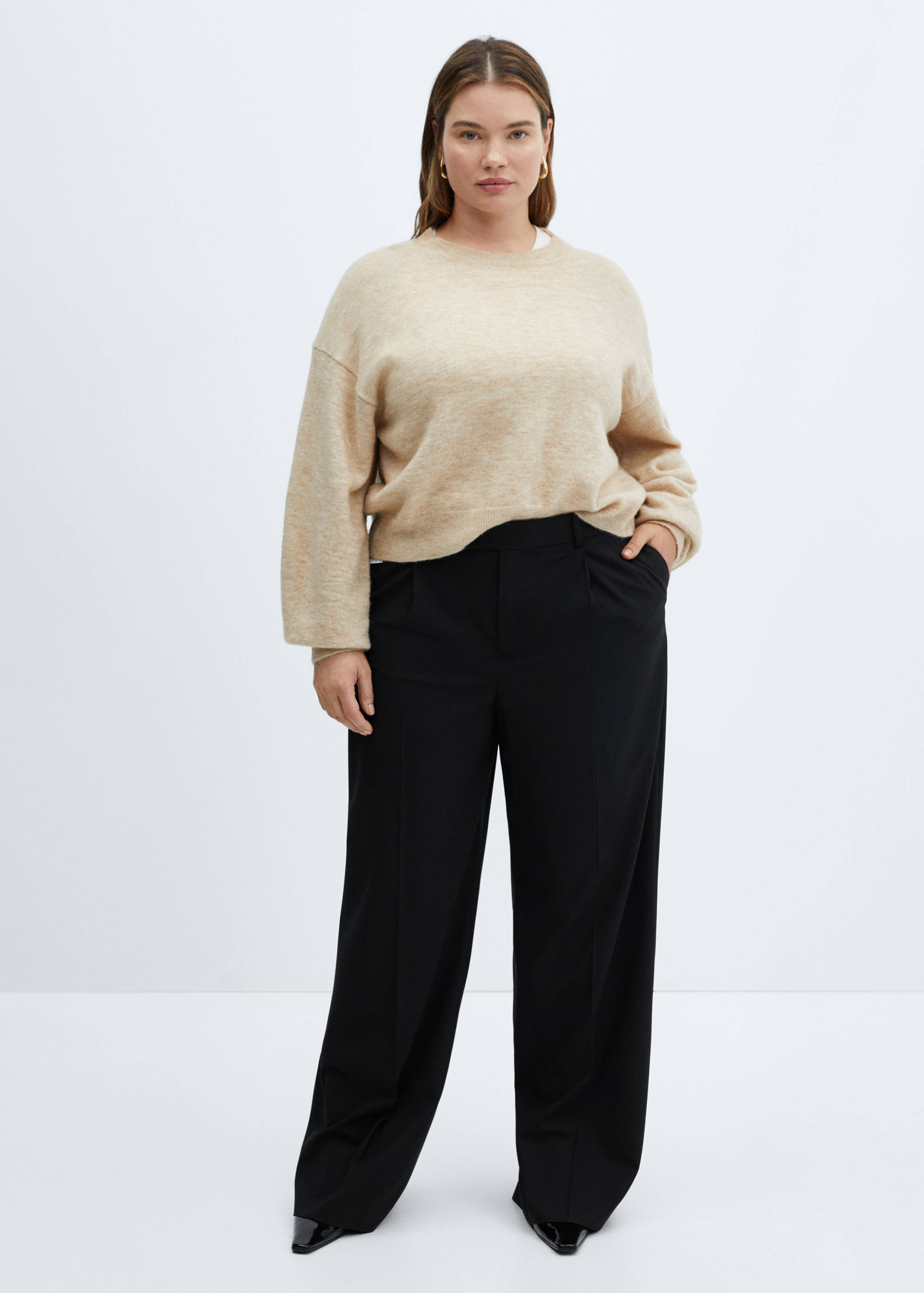 Wide leg suit trousers - Details of the article 3