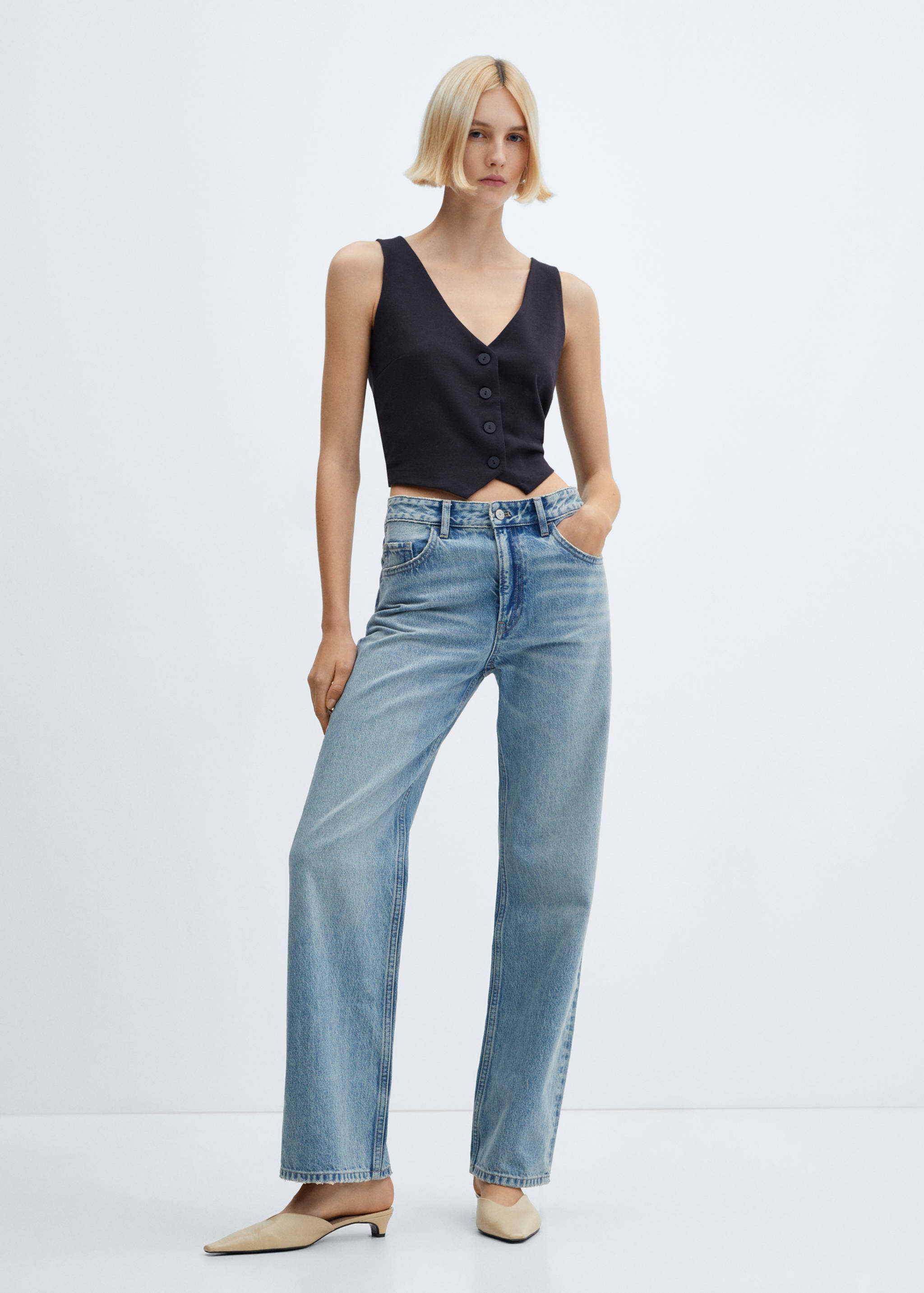 Weste mit Knöpfen - Allgemeine Ansicht