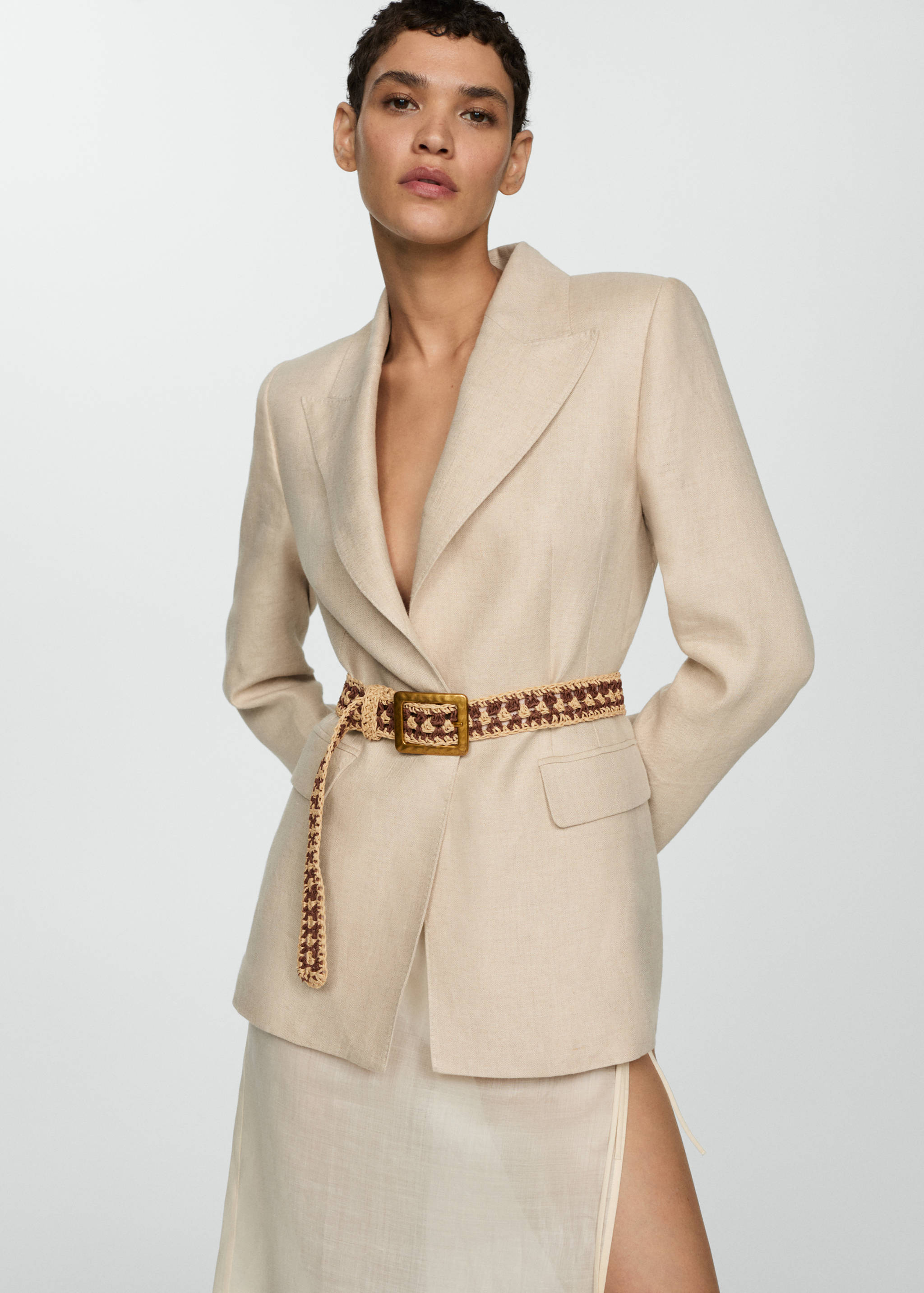 Crochet belt with buckle - General plane