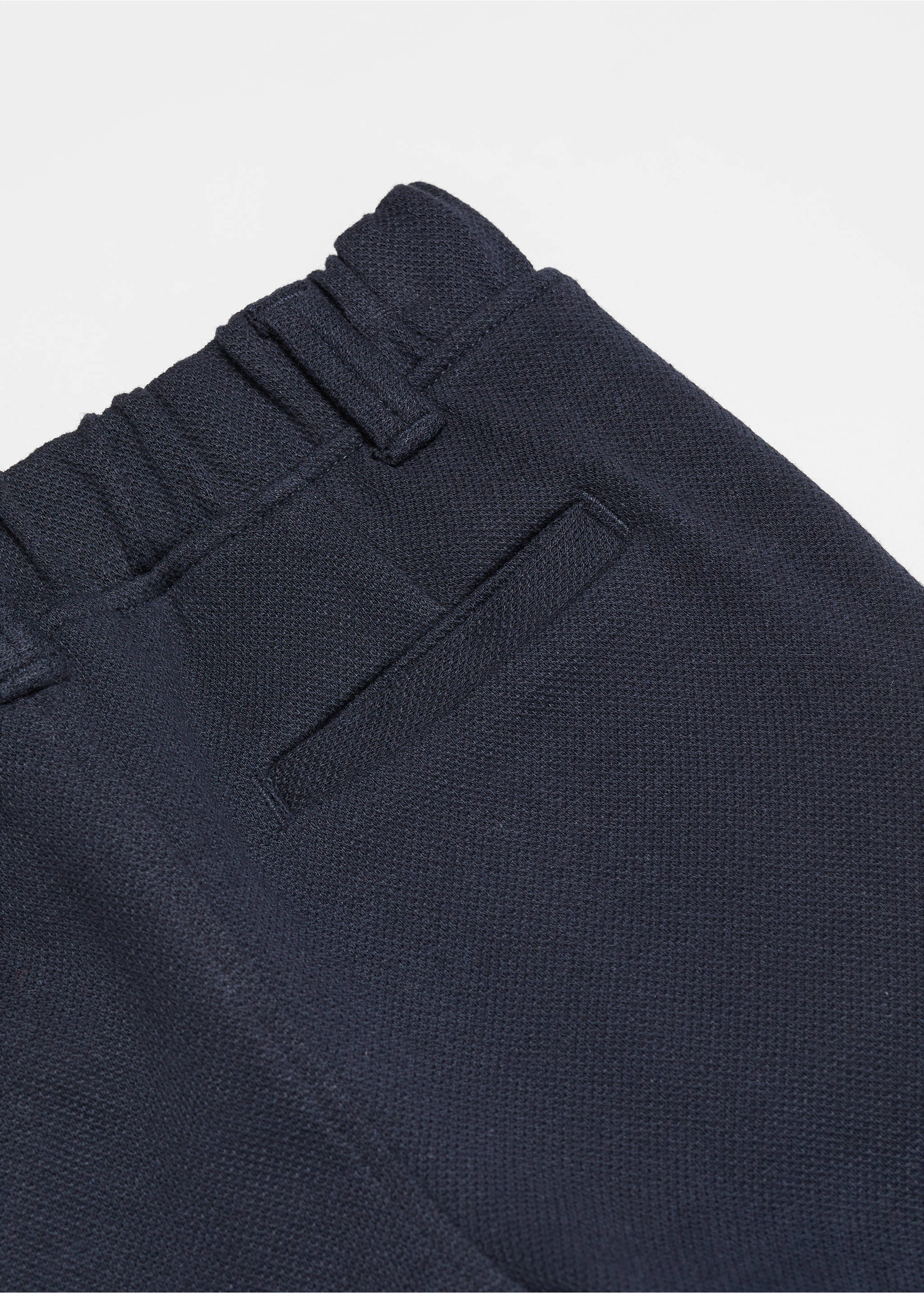 Cotton suit pants - Details of the article 0, Navy. Ref: 67055729-00.