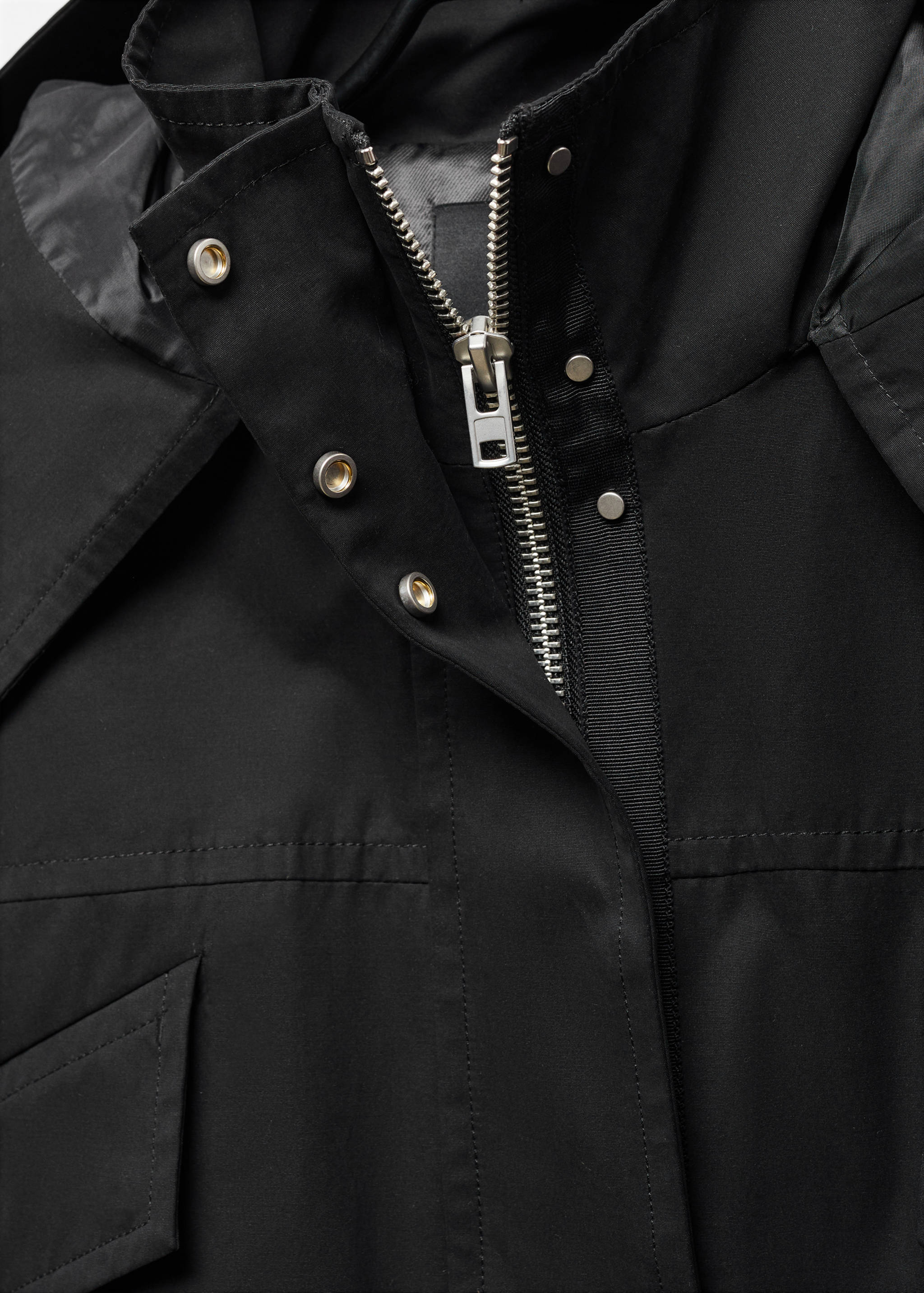 Cropped hooded parka - Details of the article 8