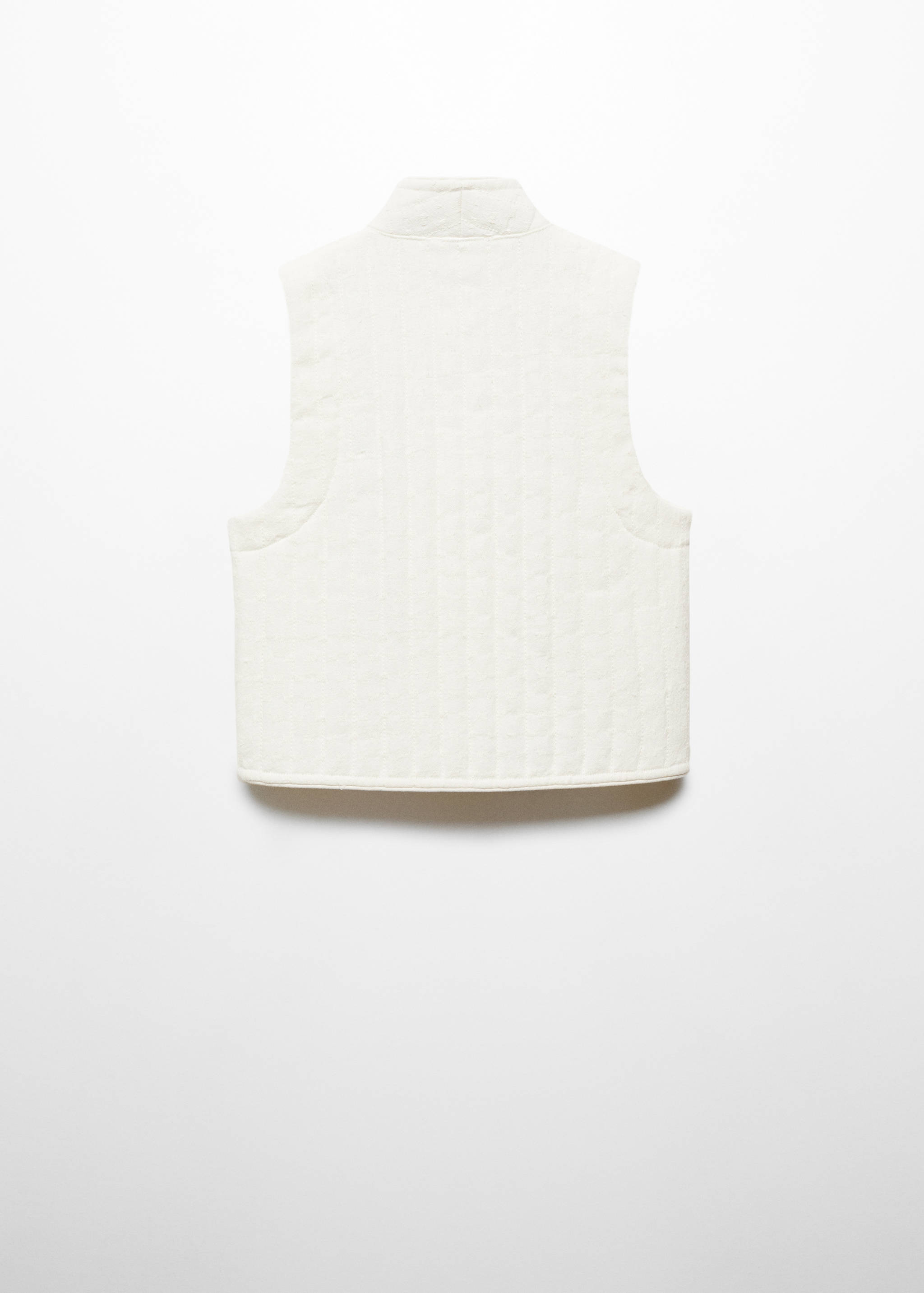 Floral-embroidered waistcoat - Reverse of the article