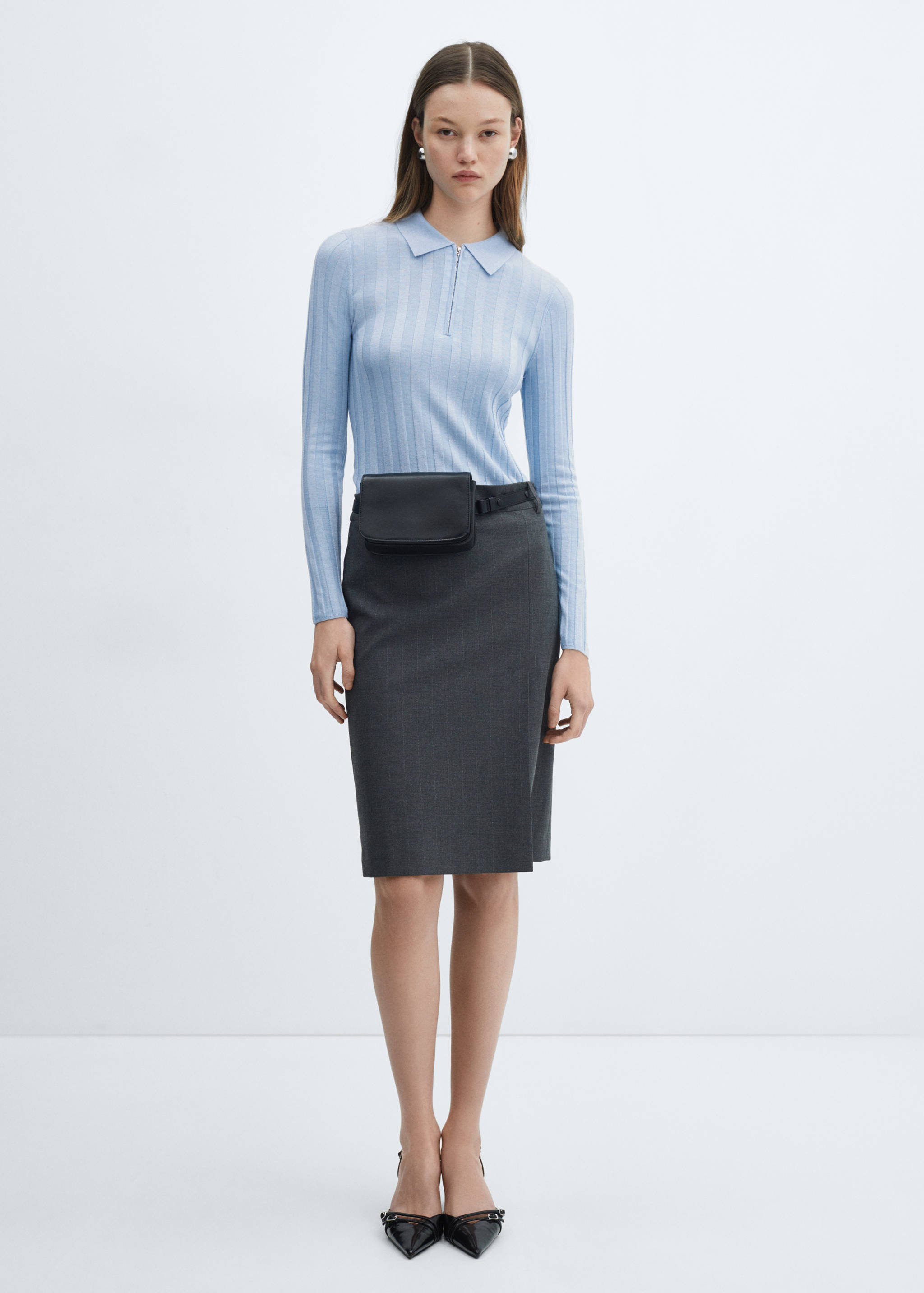 Zip neck jumper - General plane