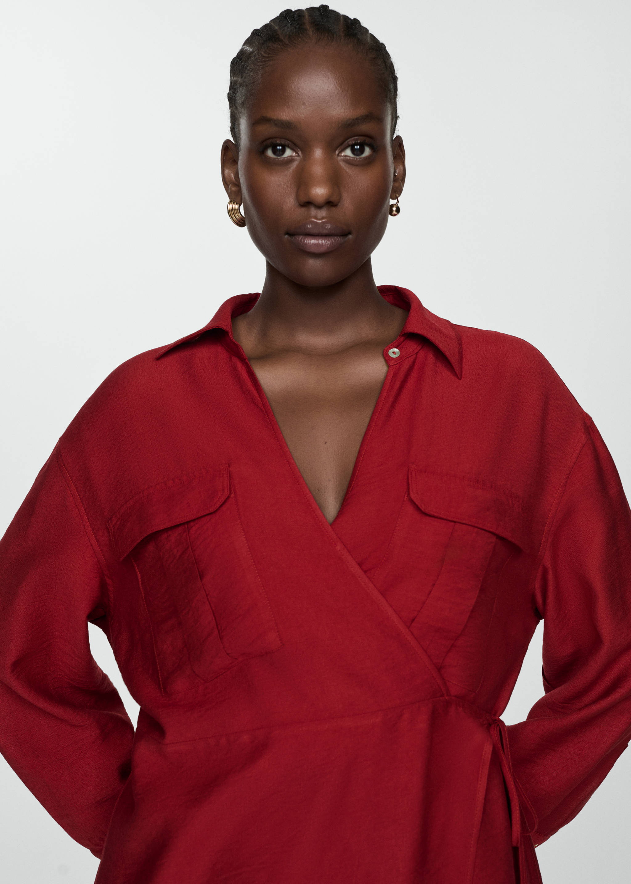 Wrapped midi dress - Details of the article 4