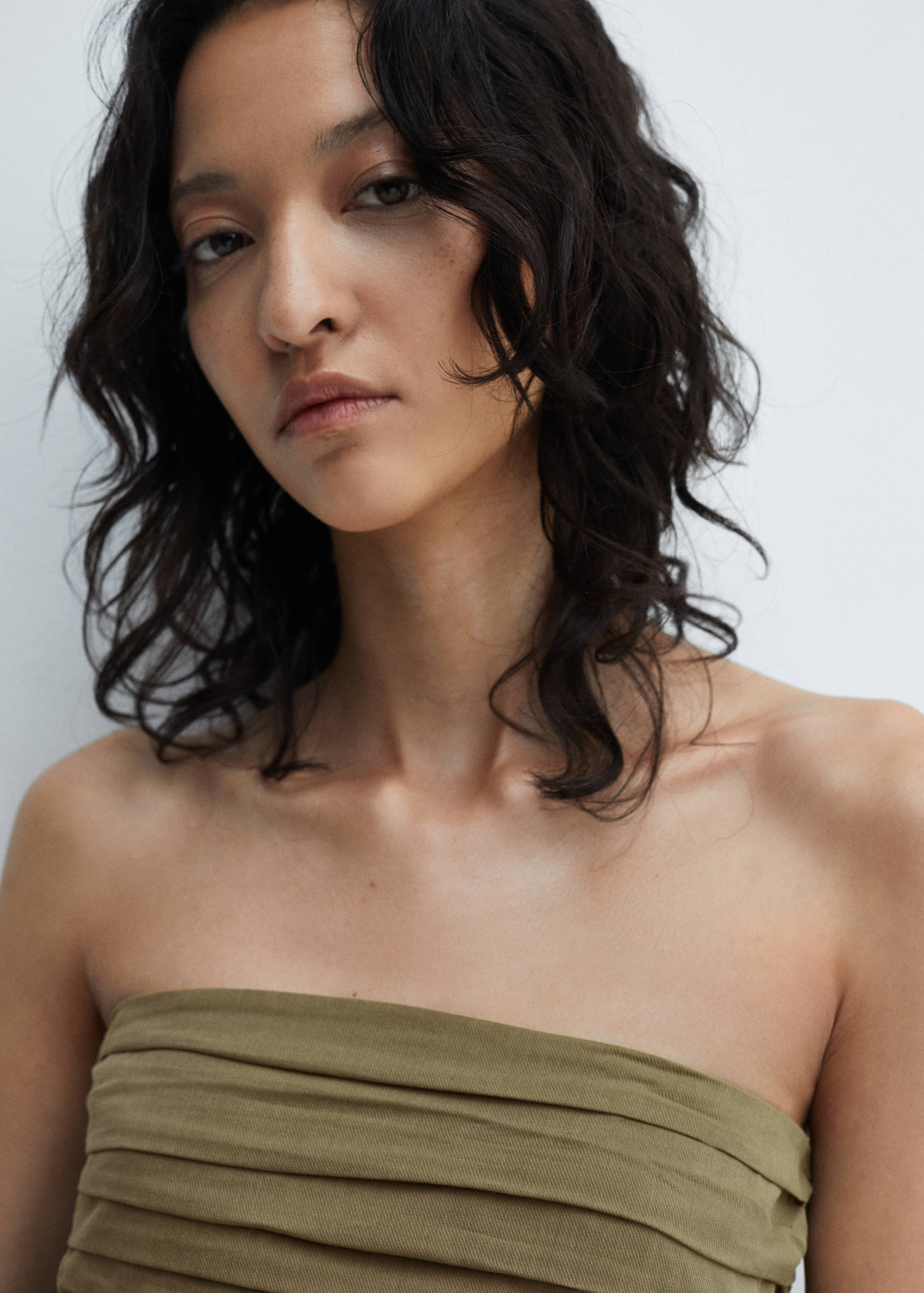 Draped crop top - Details of the article 1