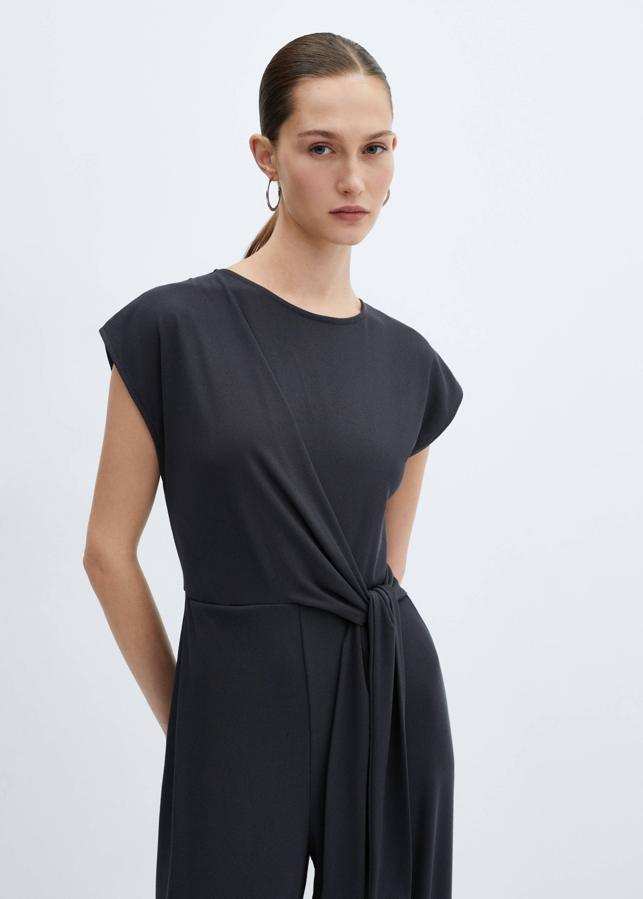 Bow long jumpsuit - Medium plane