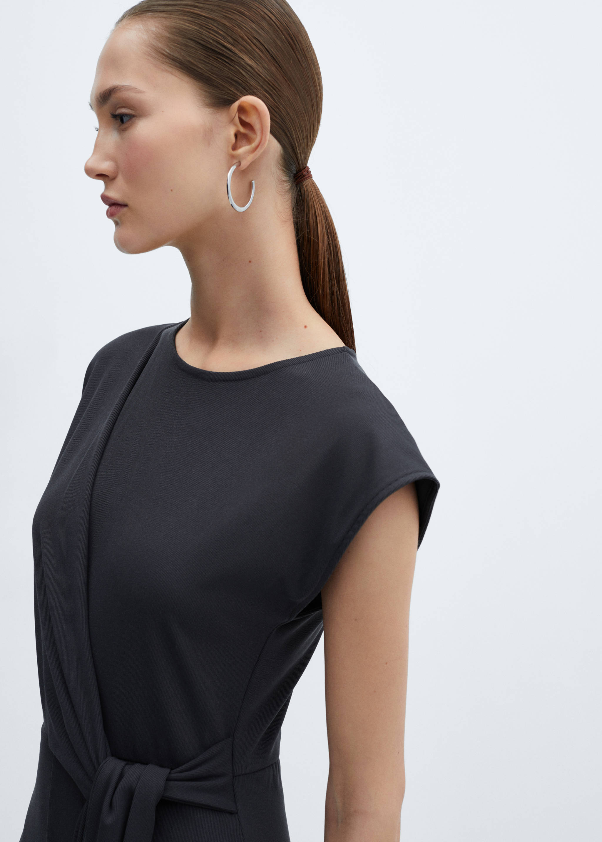 Bow long jumpsuit - Details of the article 2