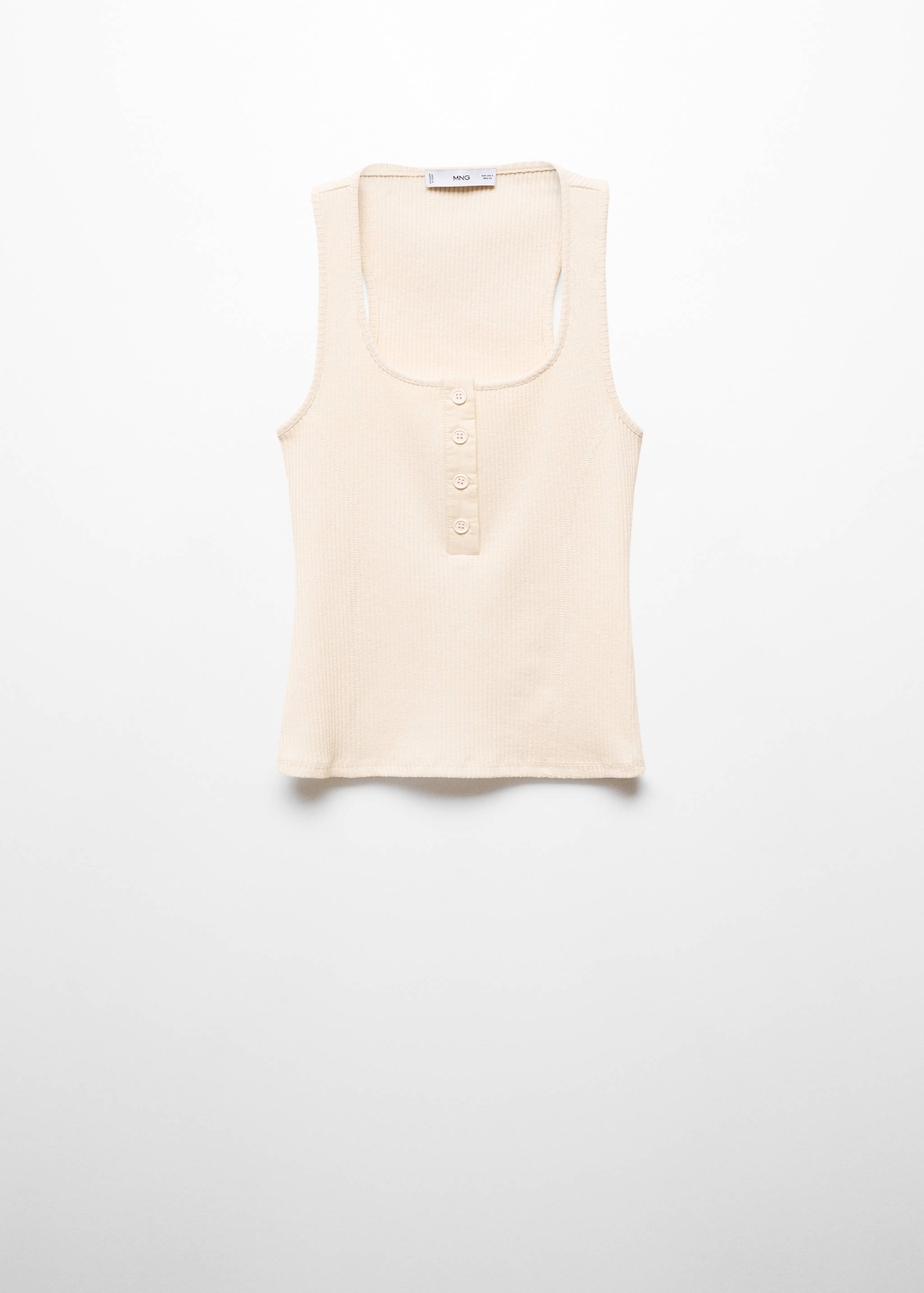 Top côtelé boutons - Article sans modèle