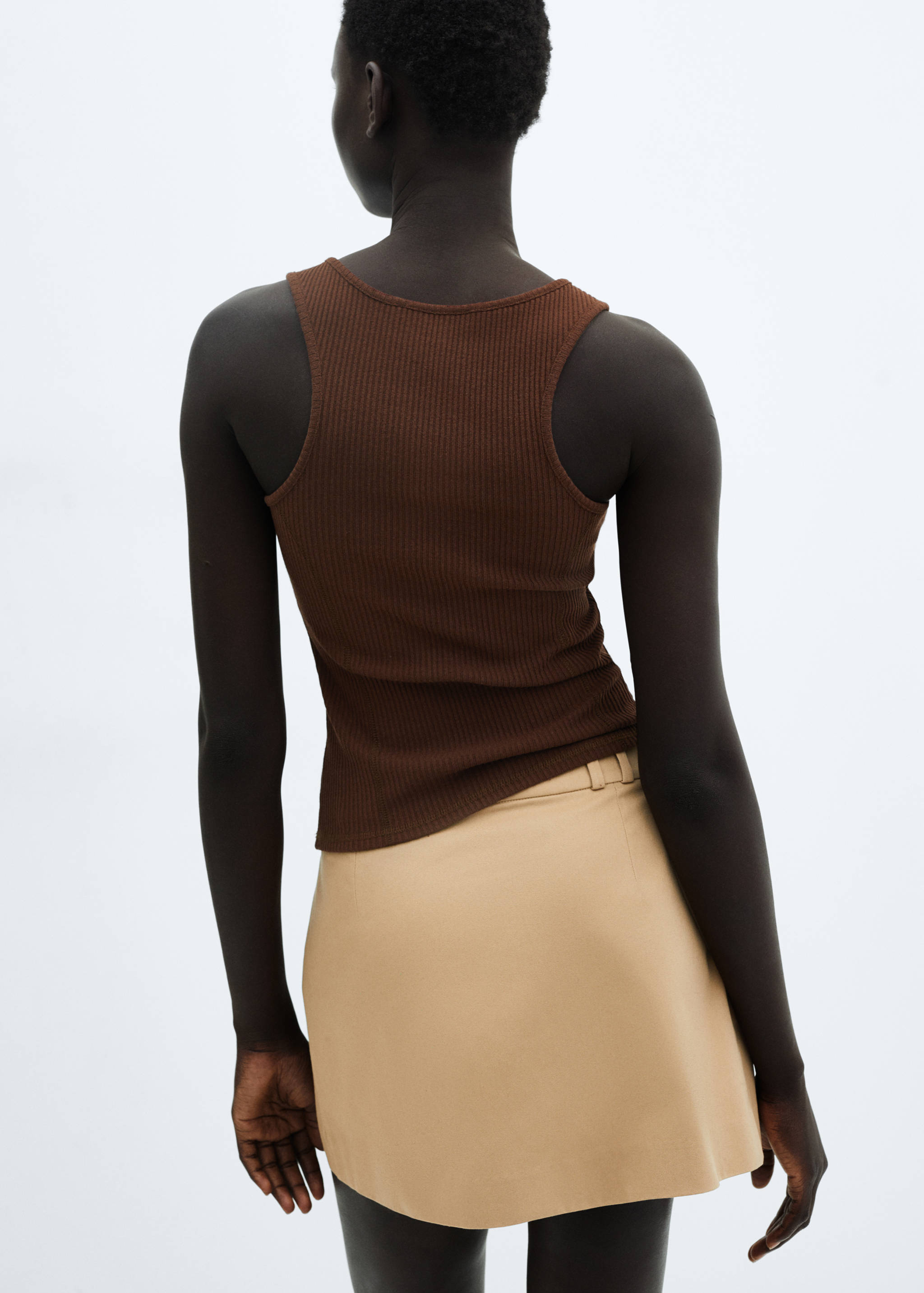 Top côtelé boutons - Verso de l’article