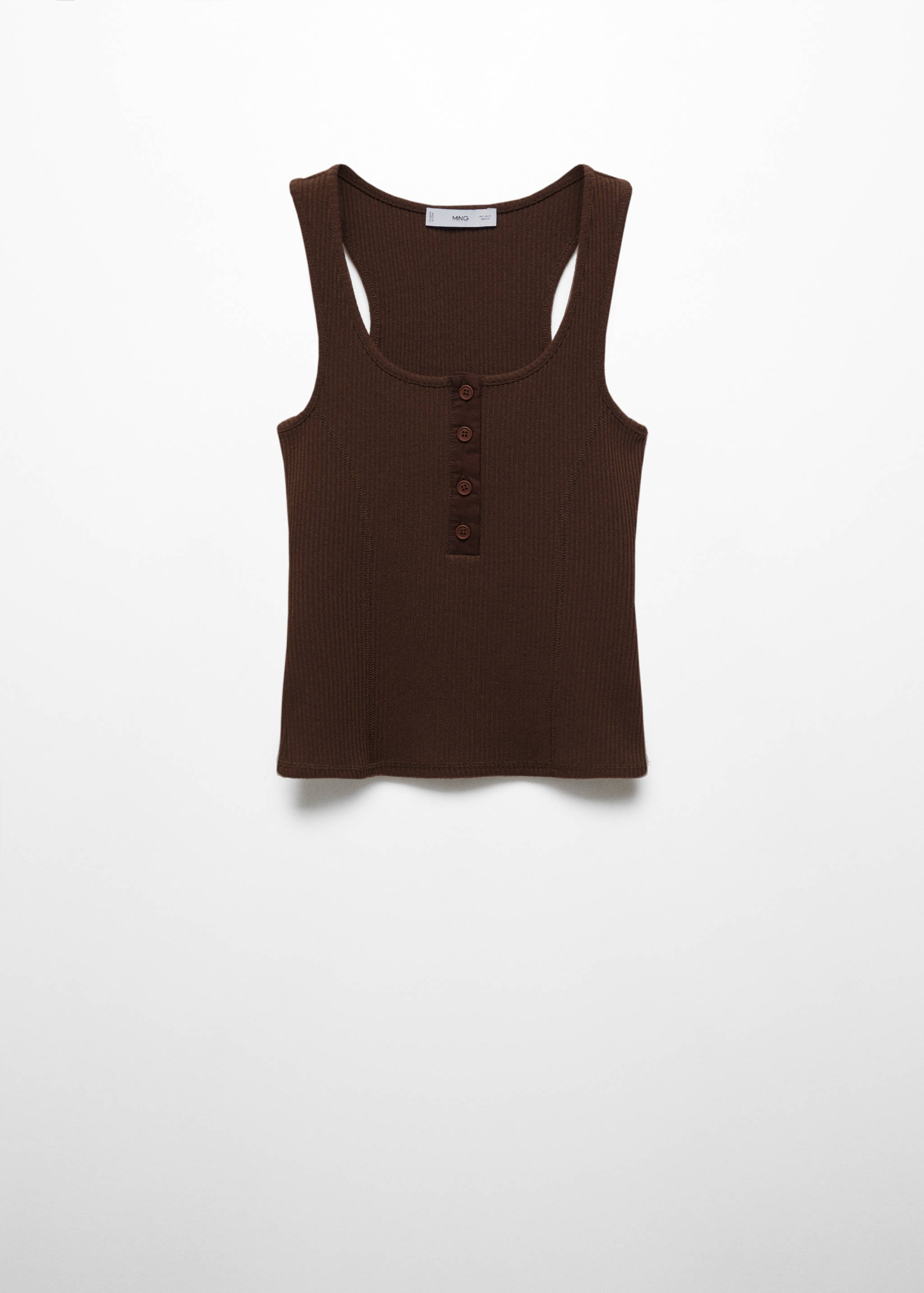 Top côtelé boutons - Article sans modèle