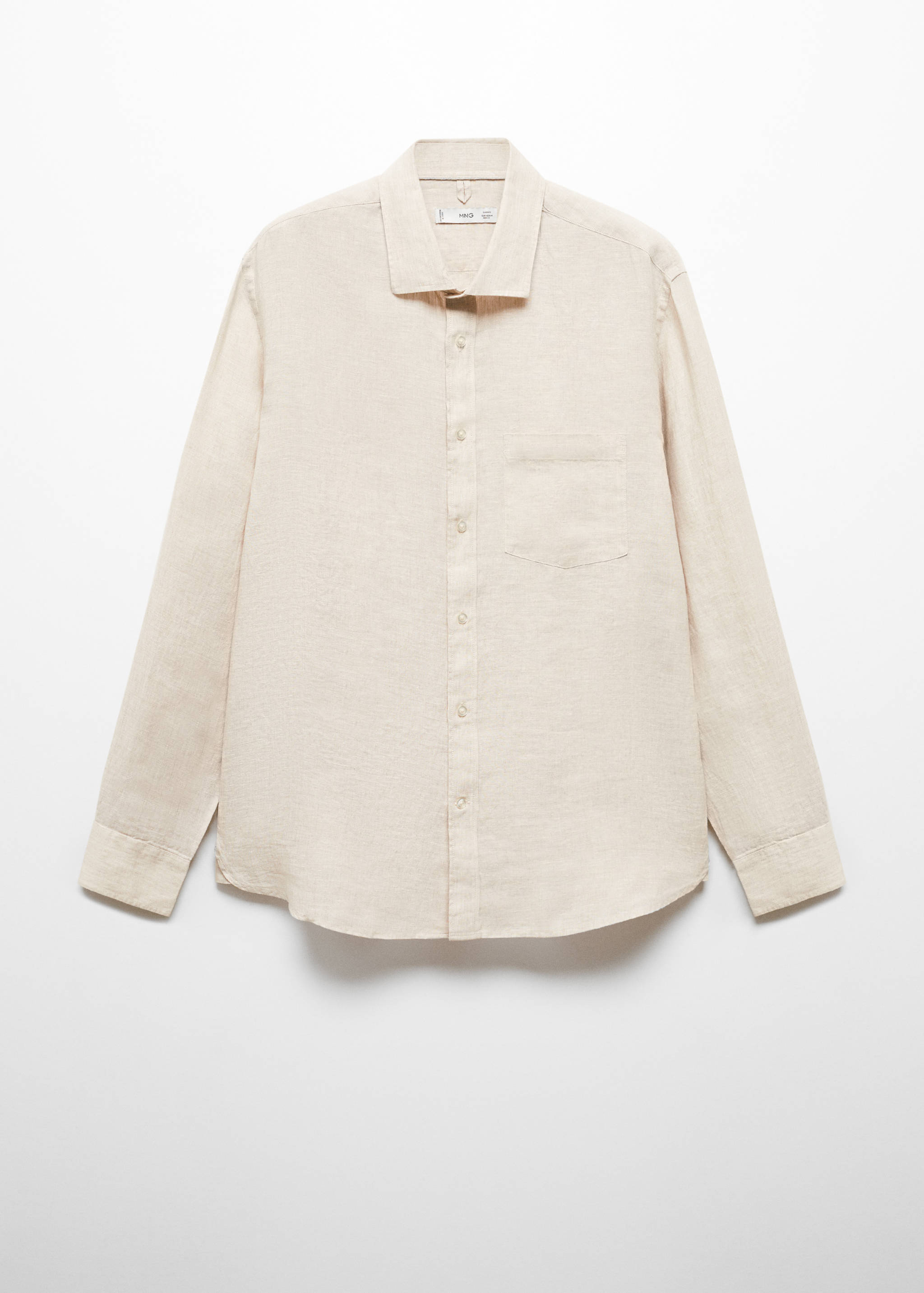 Camisa classic fit de 100% linho - Artigo sem modelo