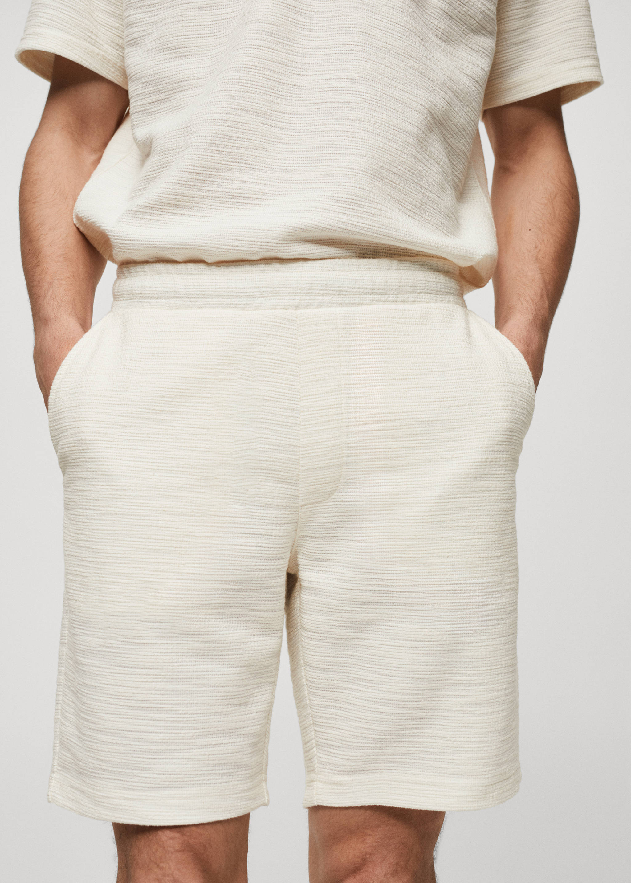 Bermuda coton texturé - Détail de l'article 1