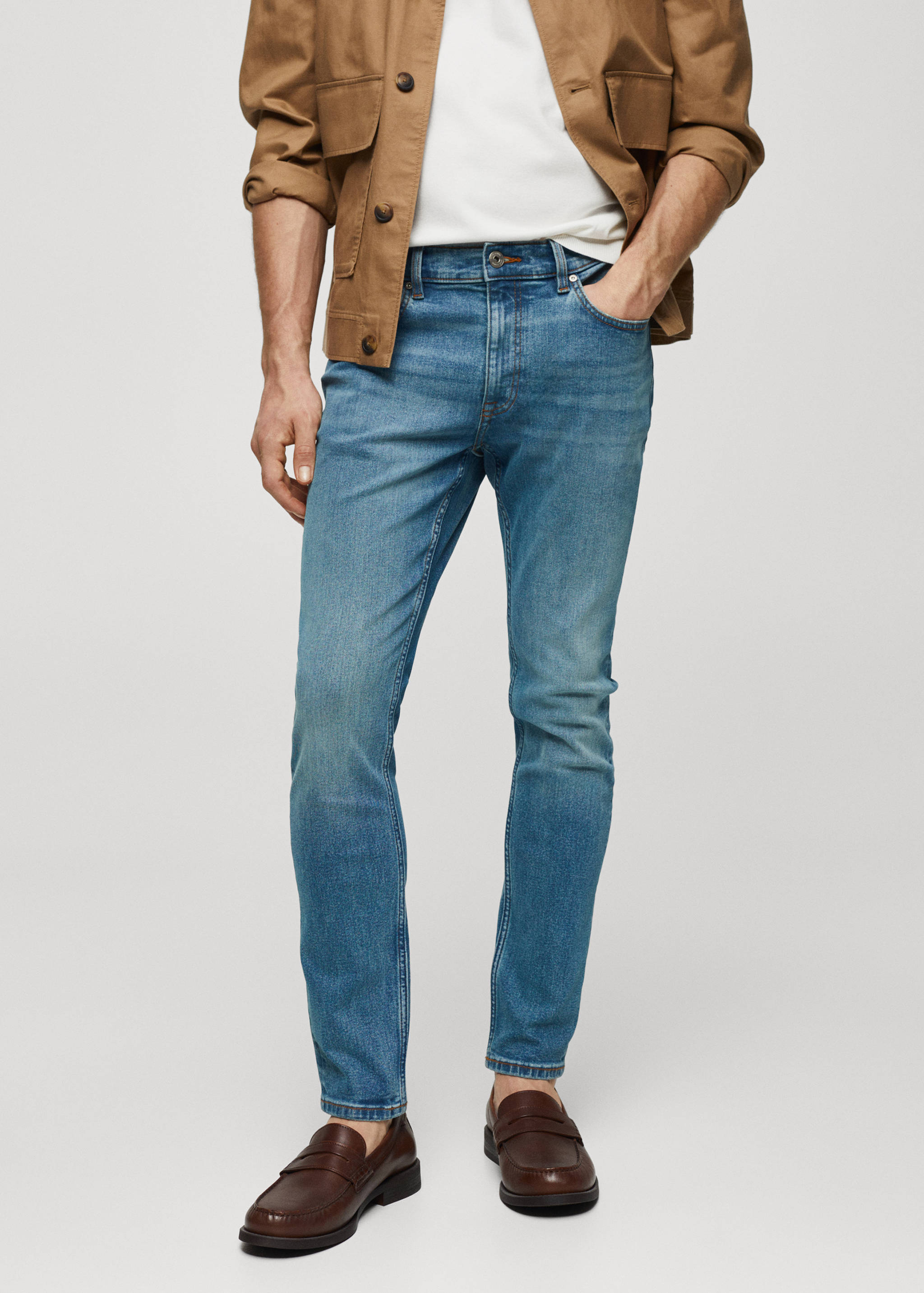 Skinny-fit jeans - Medium plane