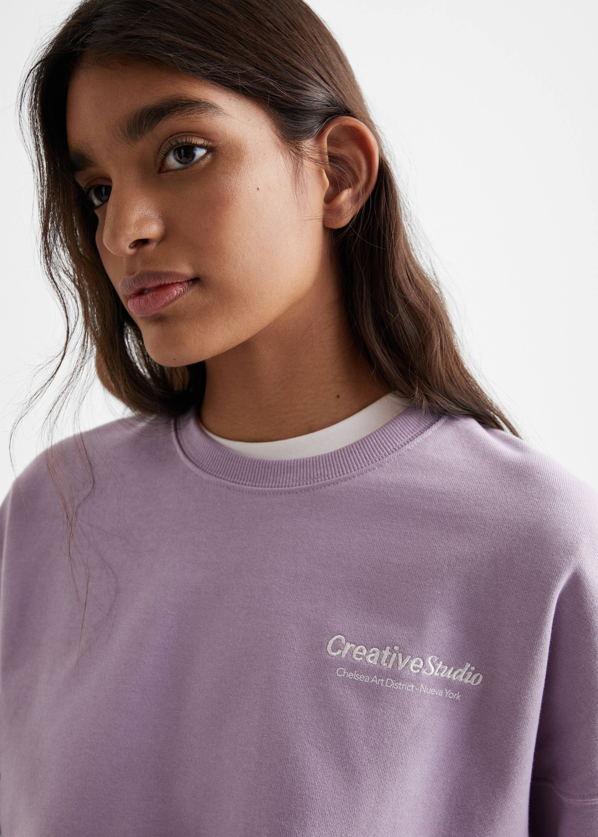 Message cotton sweatshirt - Details of the article 1