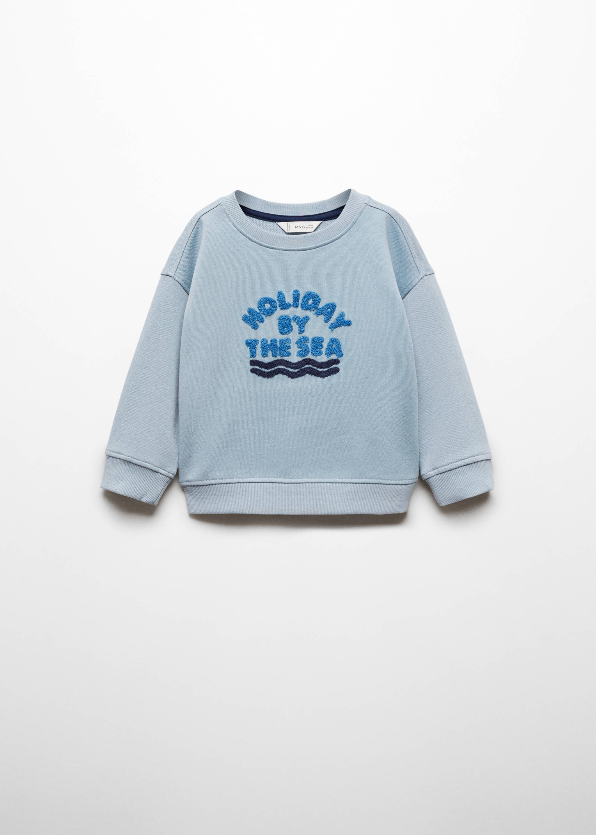 Sweat-shirt message texturé - Article sans modèle
