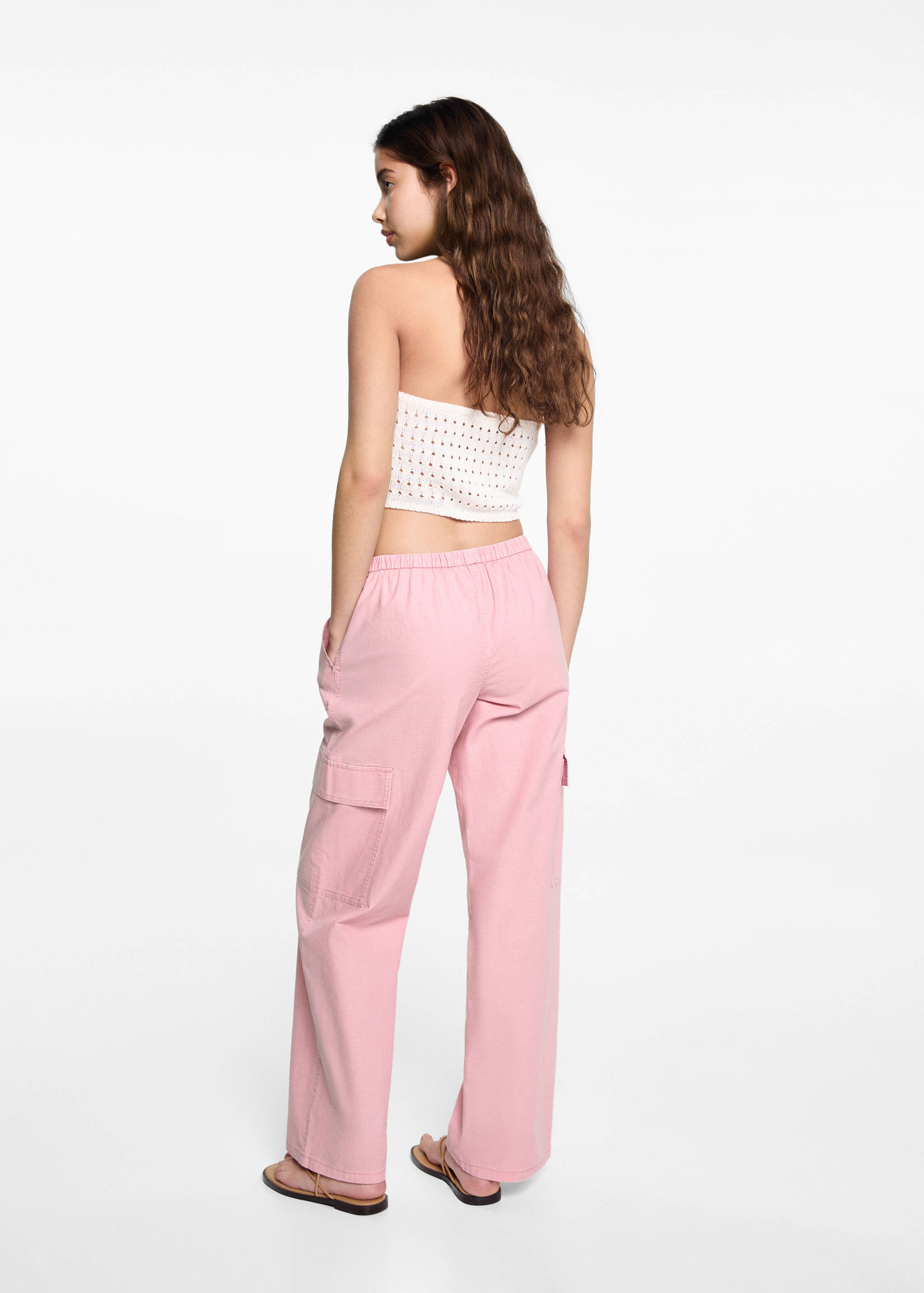 Pantalons cargo fluids - Revers de l'article