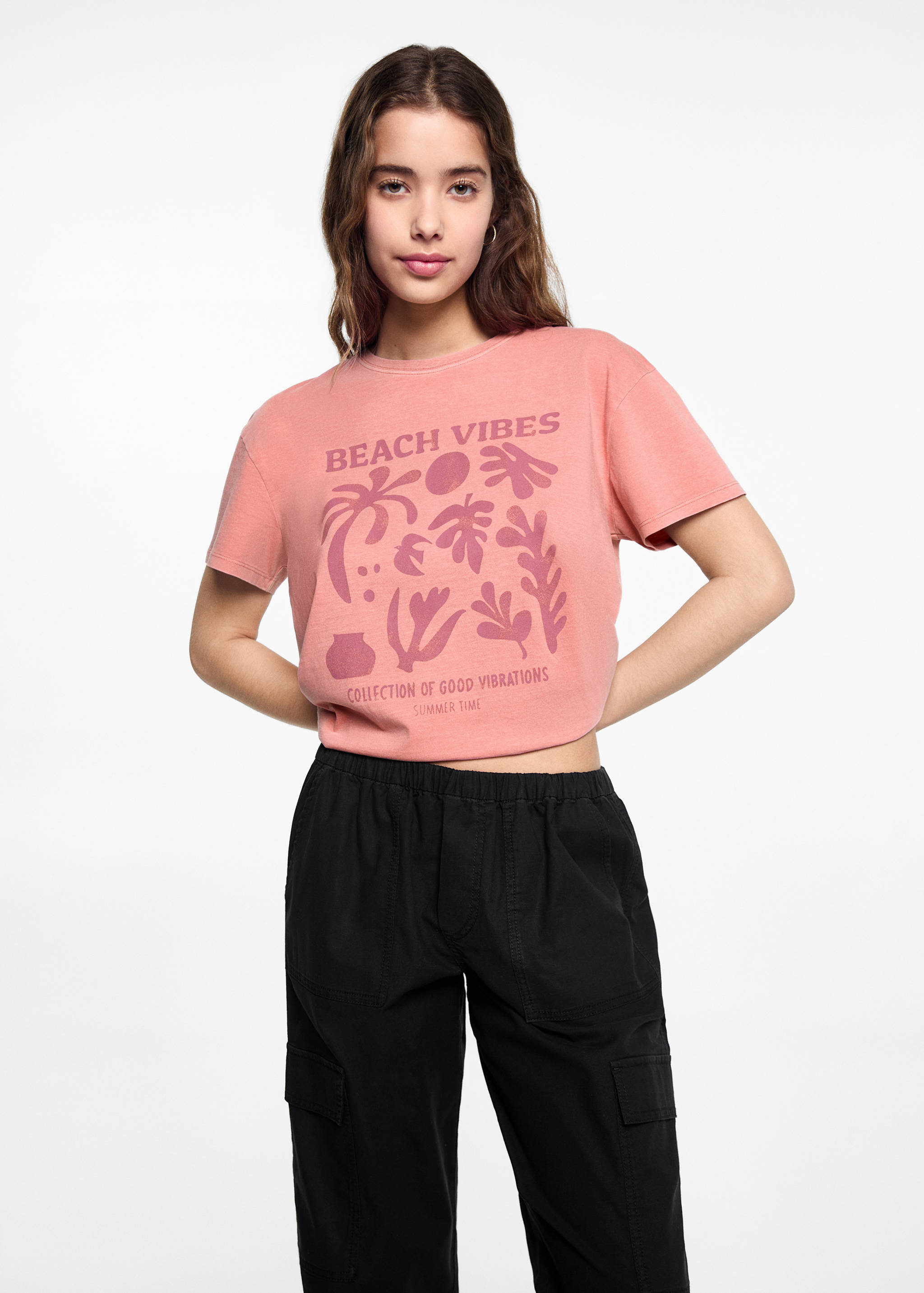 Pantalons cargo fluids - Pla mig