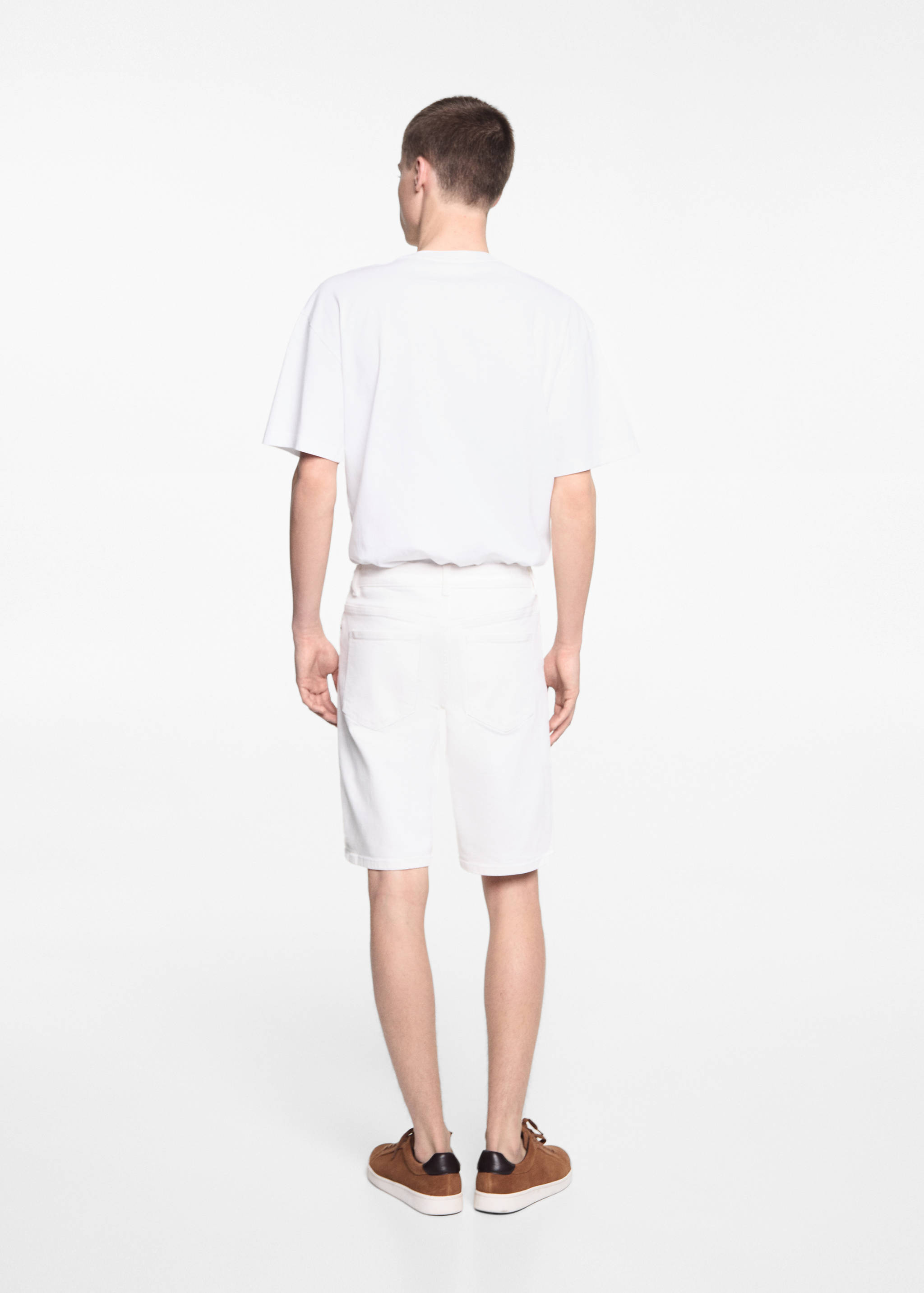 Bermudas denim algodón - Reverso del artículo