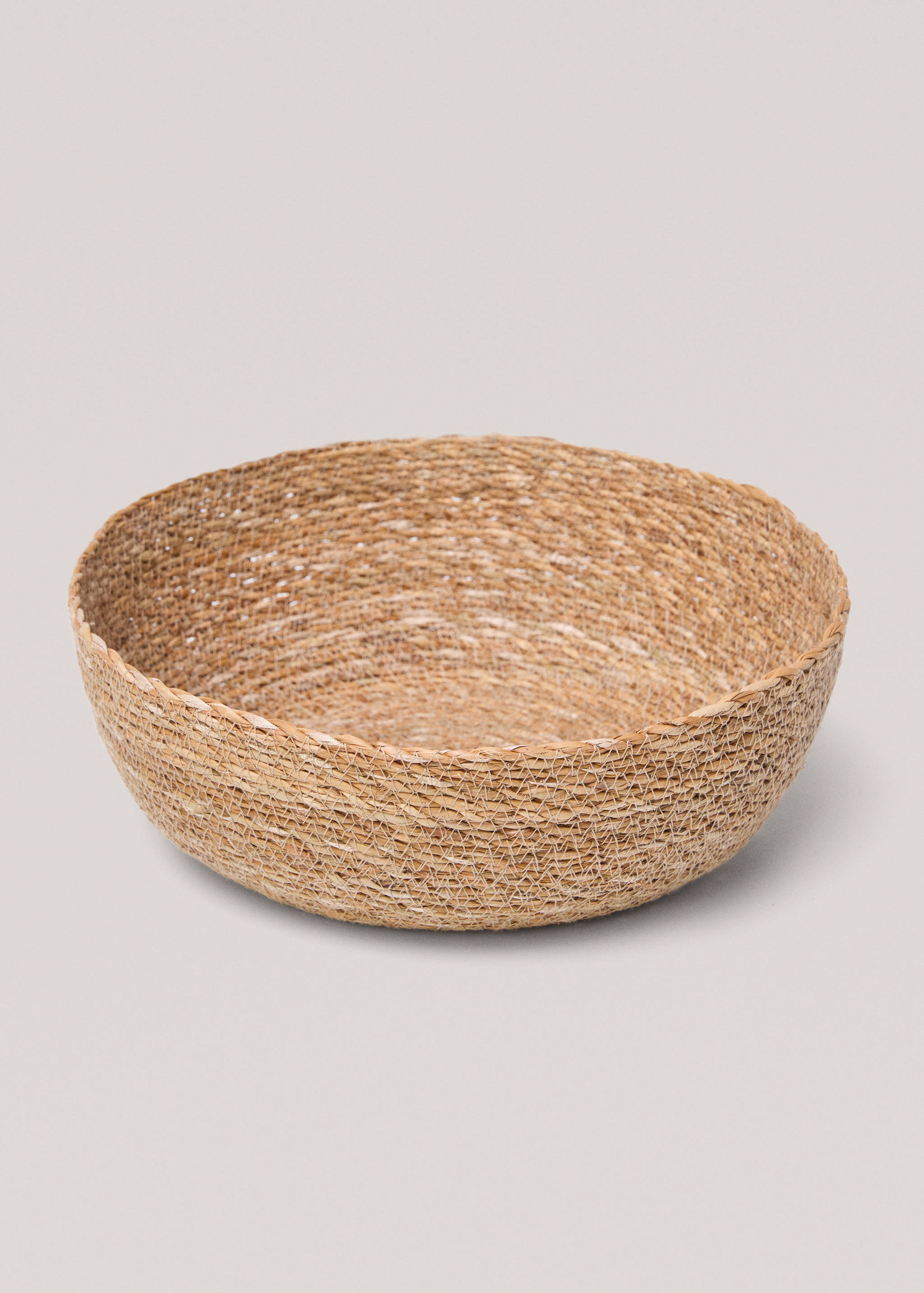 Round natural fibre basket 30x10cm - Details of the article 2