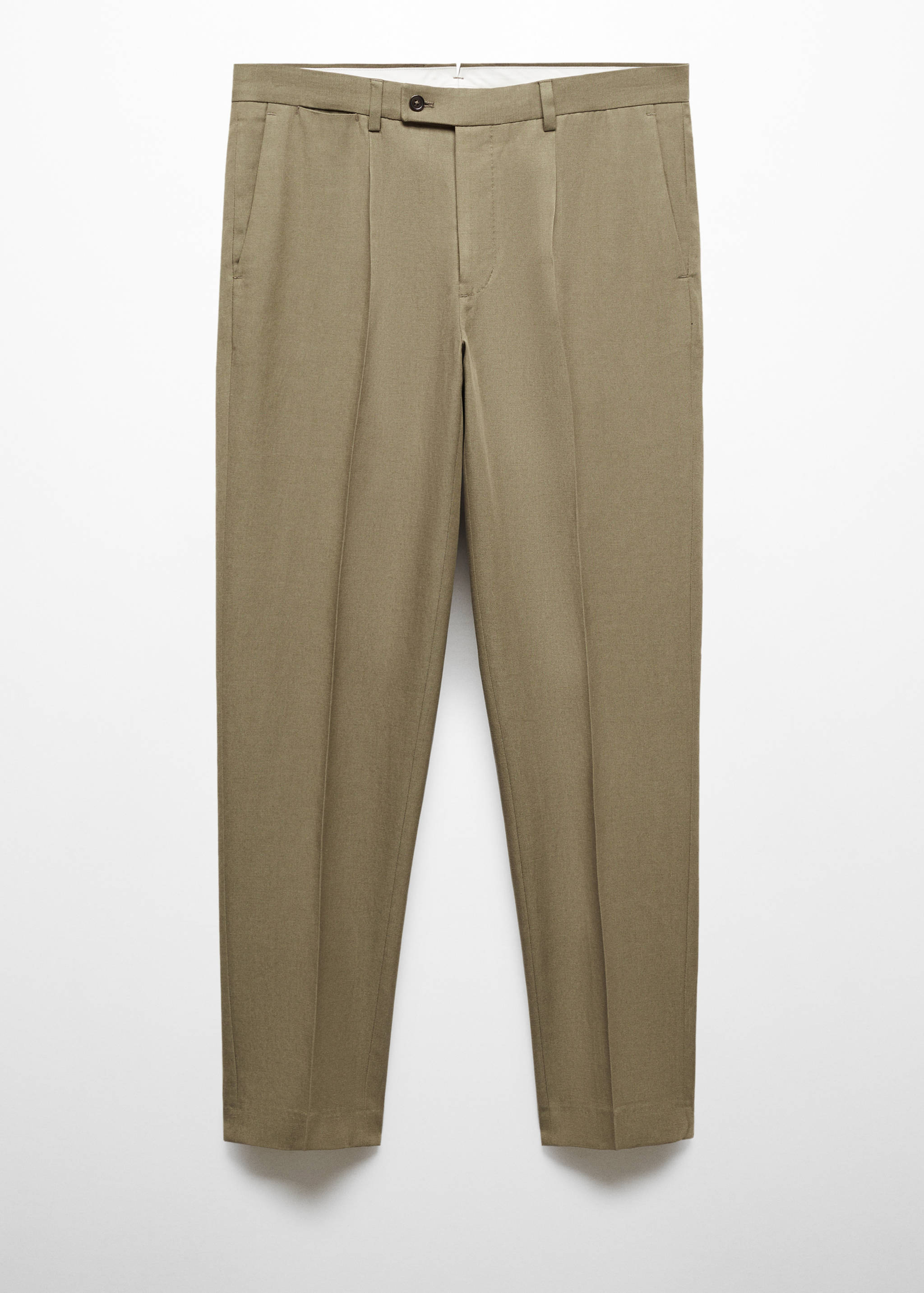 Slimfit Tencel™ suit trousers with pleats - Article without model