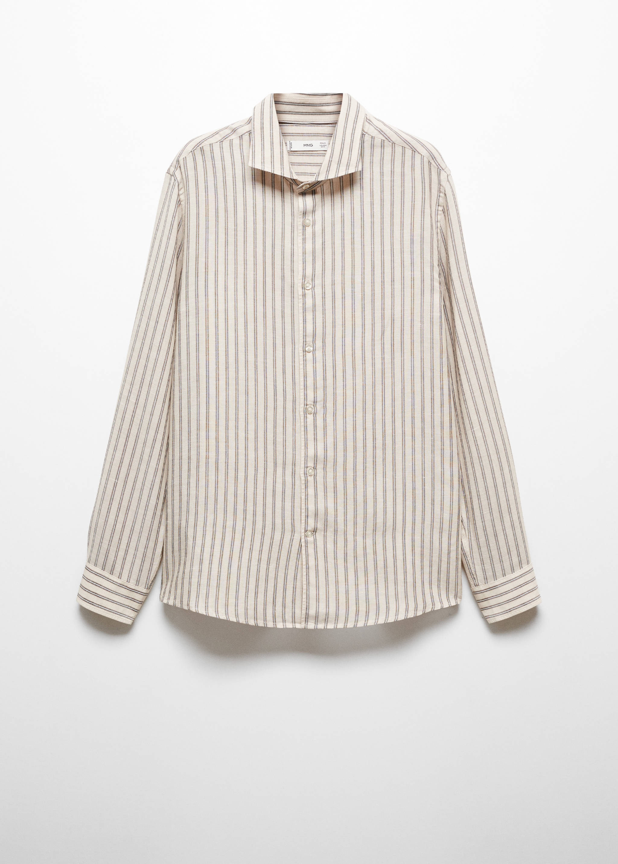 Linen Tencel-blend striped shirt - Article without model
