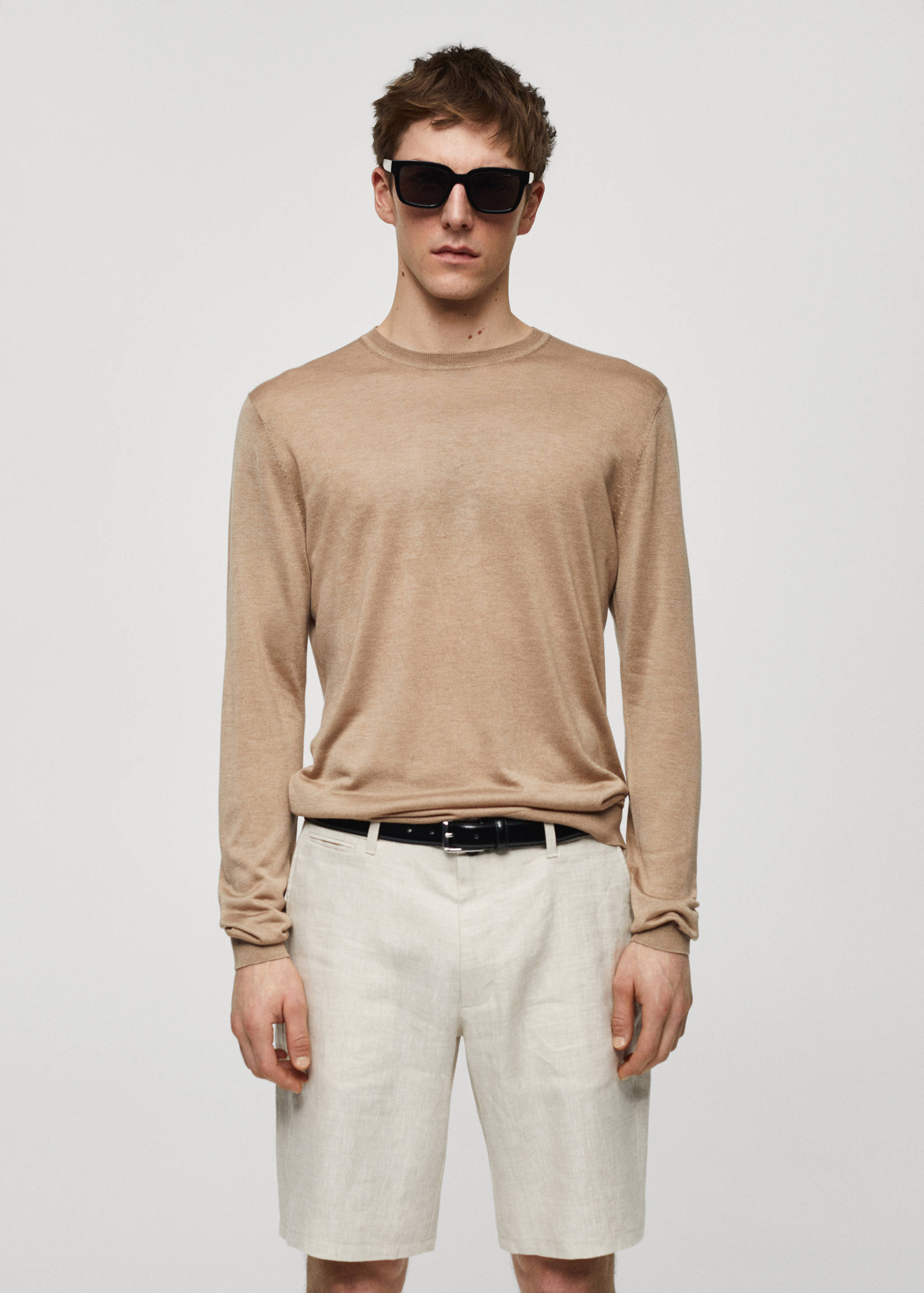 Fine mulberry silk sweater - Medium plane