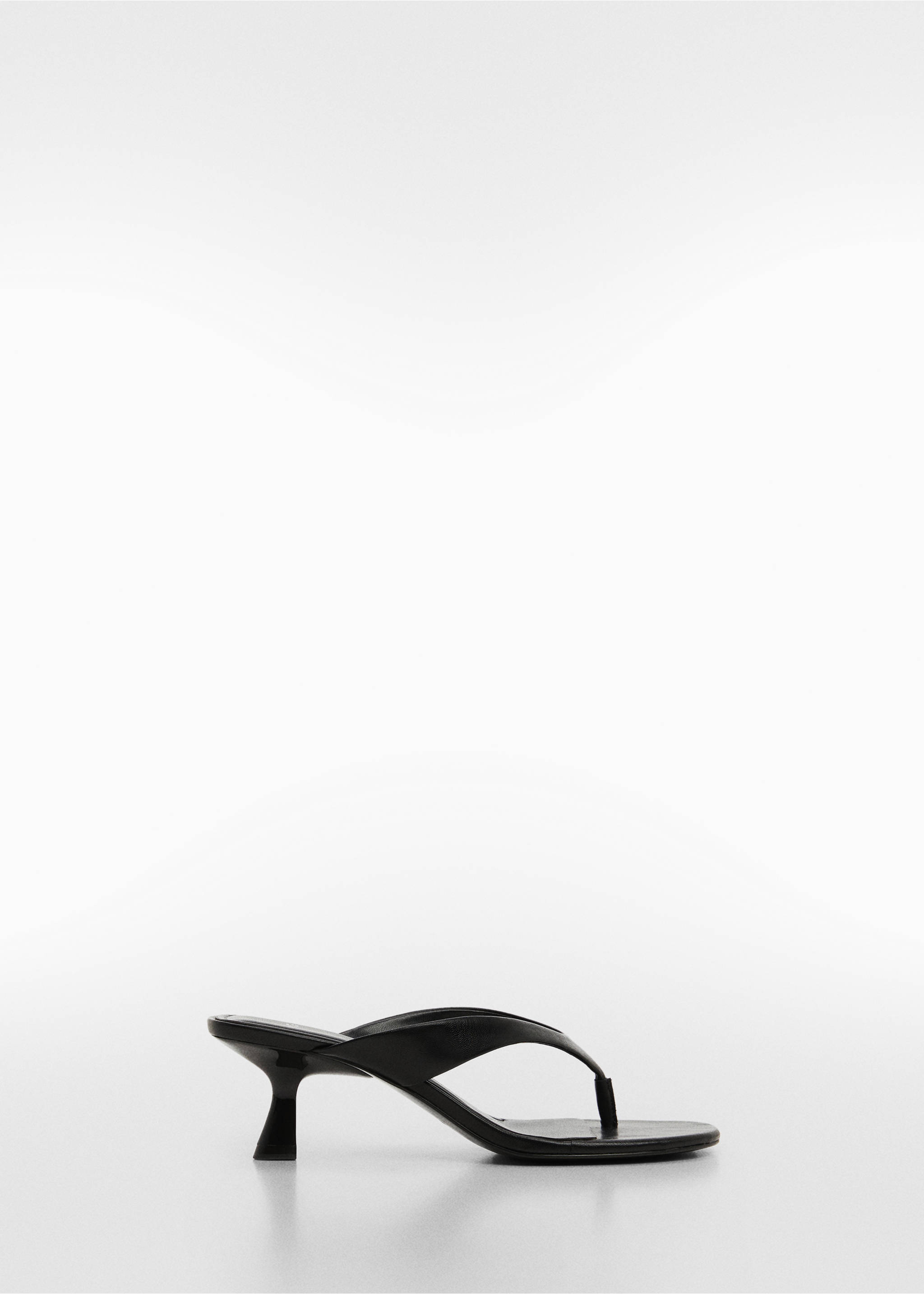 Sandales talon kitten heel - Article sans modèle, Noir. Ref: 67056317-00.