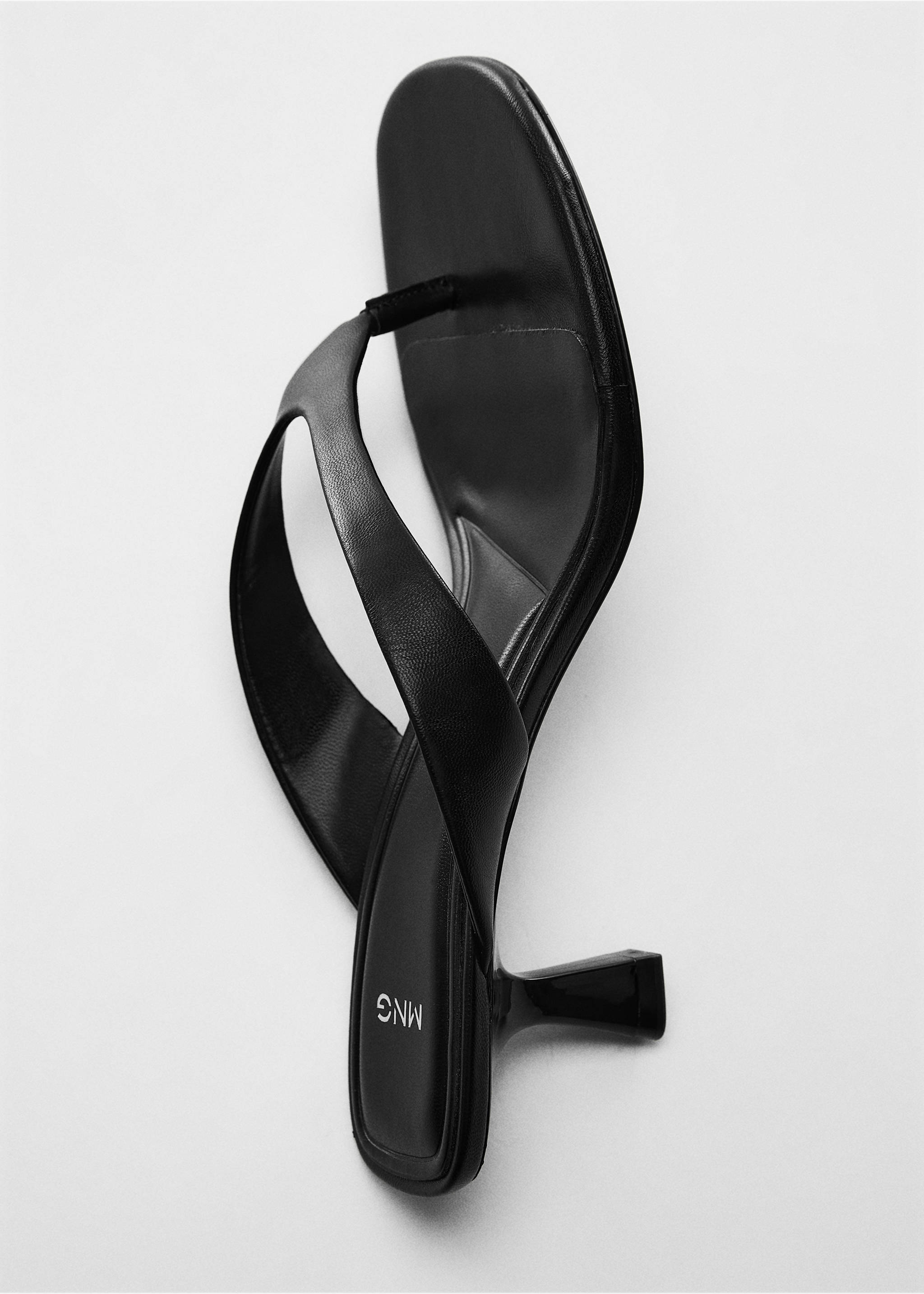Sandales talon kitten heel - Détail de l'article 5, Noir. Ref: 67056317-00.
