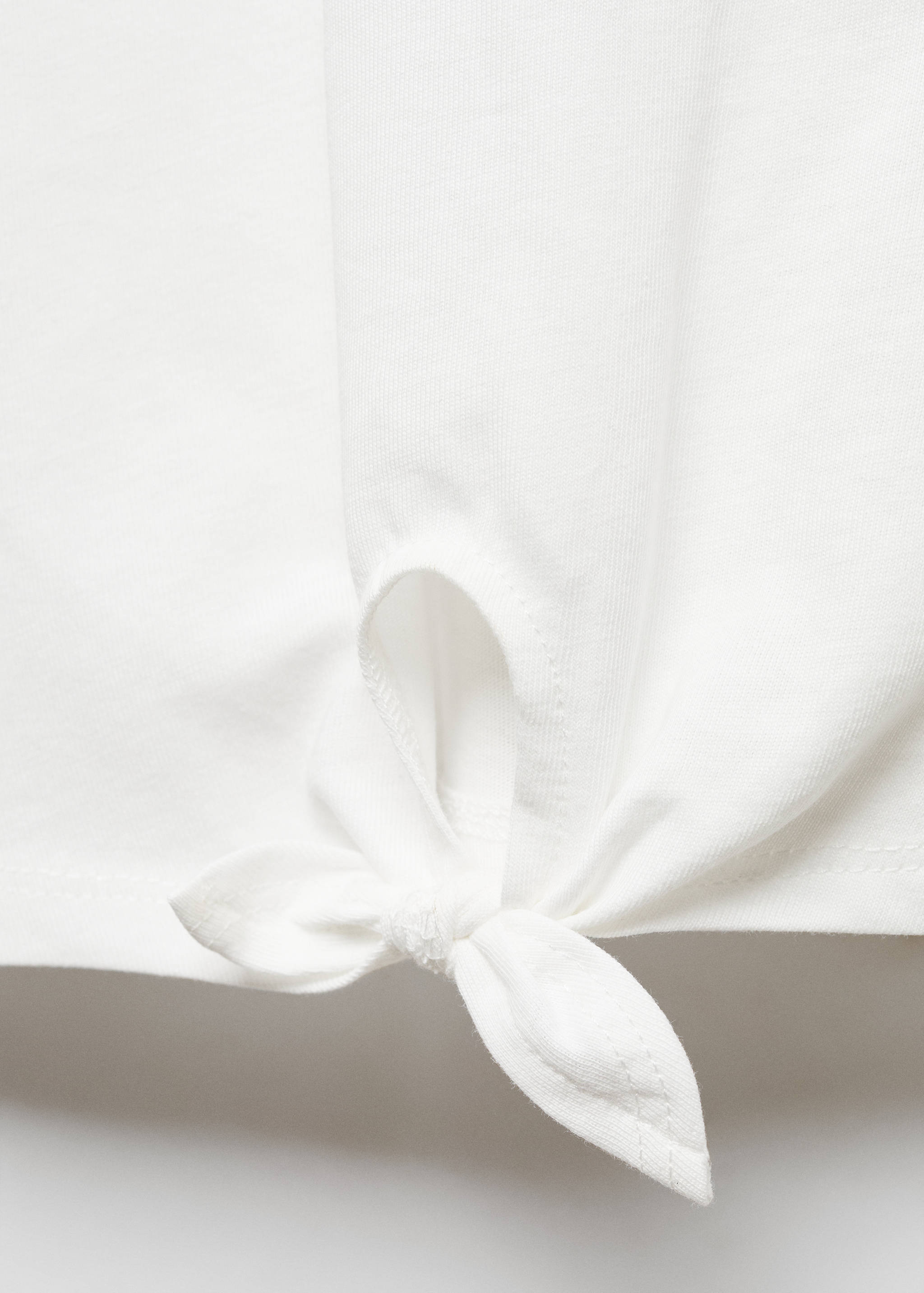 Bow cotton T-shirt - Details of the article 8