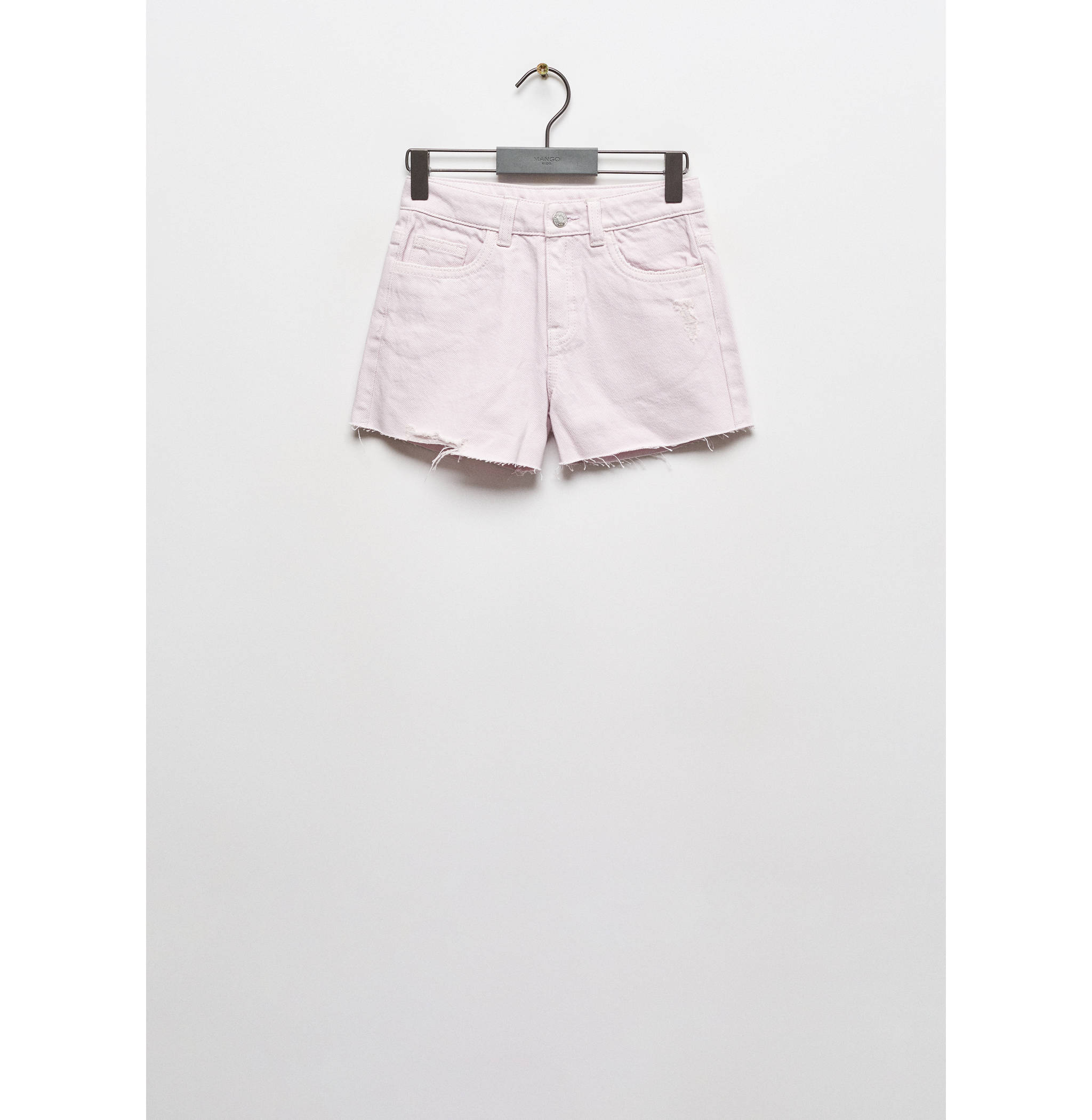 Decorative ripped denim shorts - Article without model