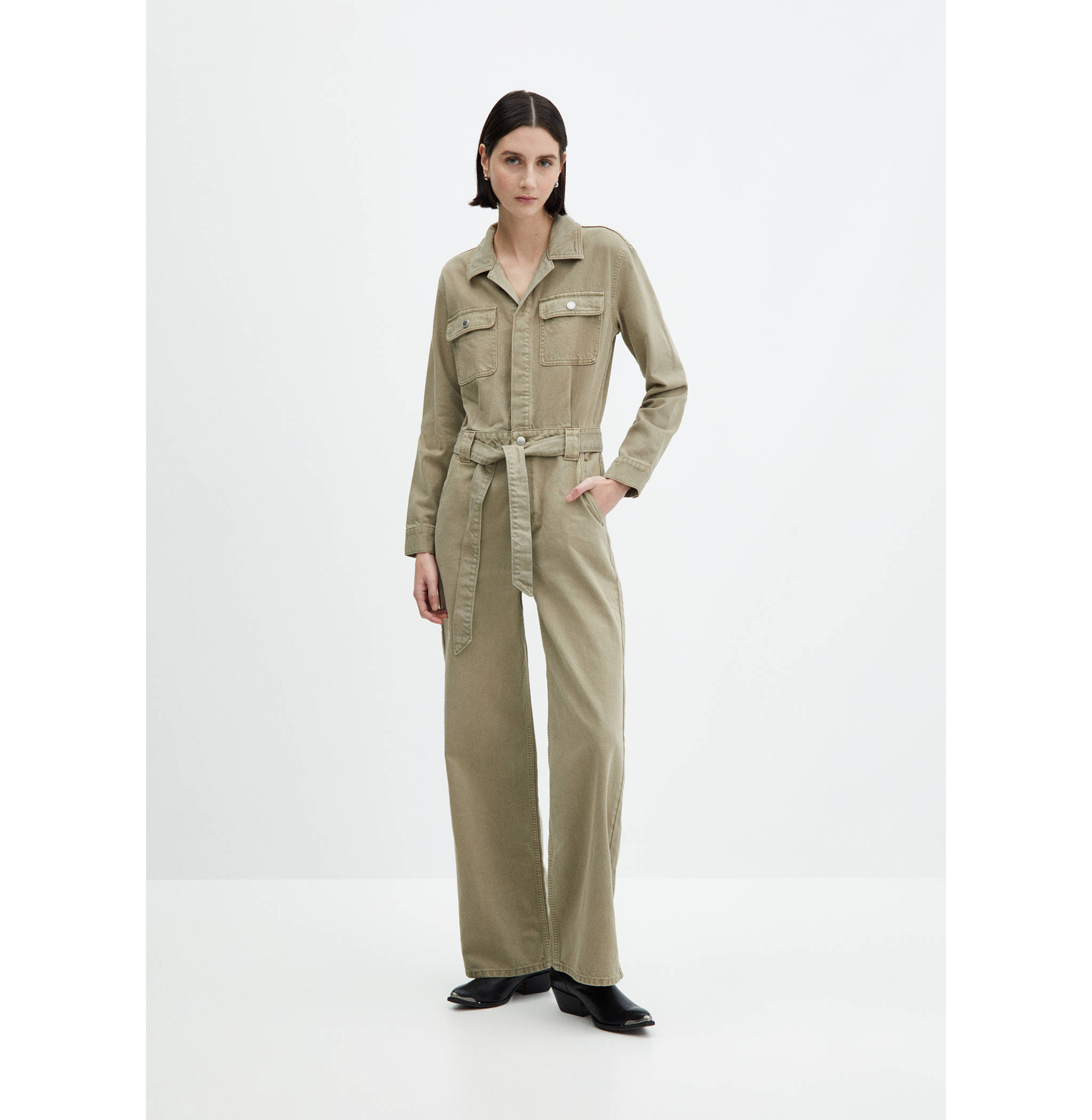 Denim jumpsuit belt - General plane