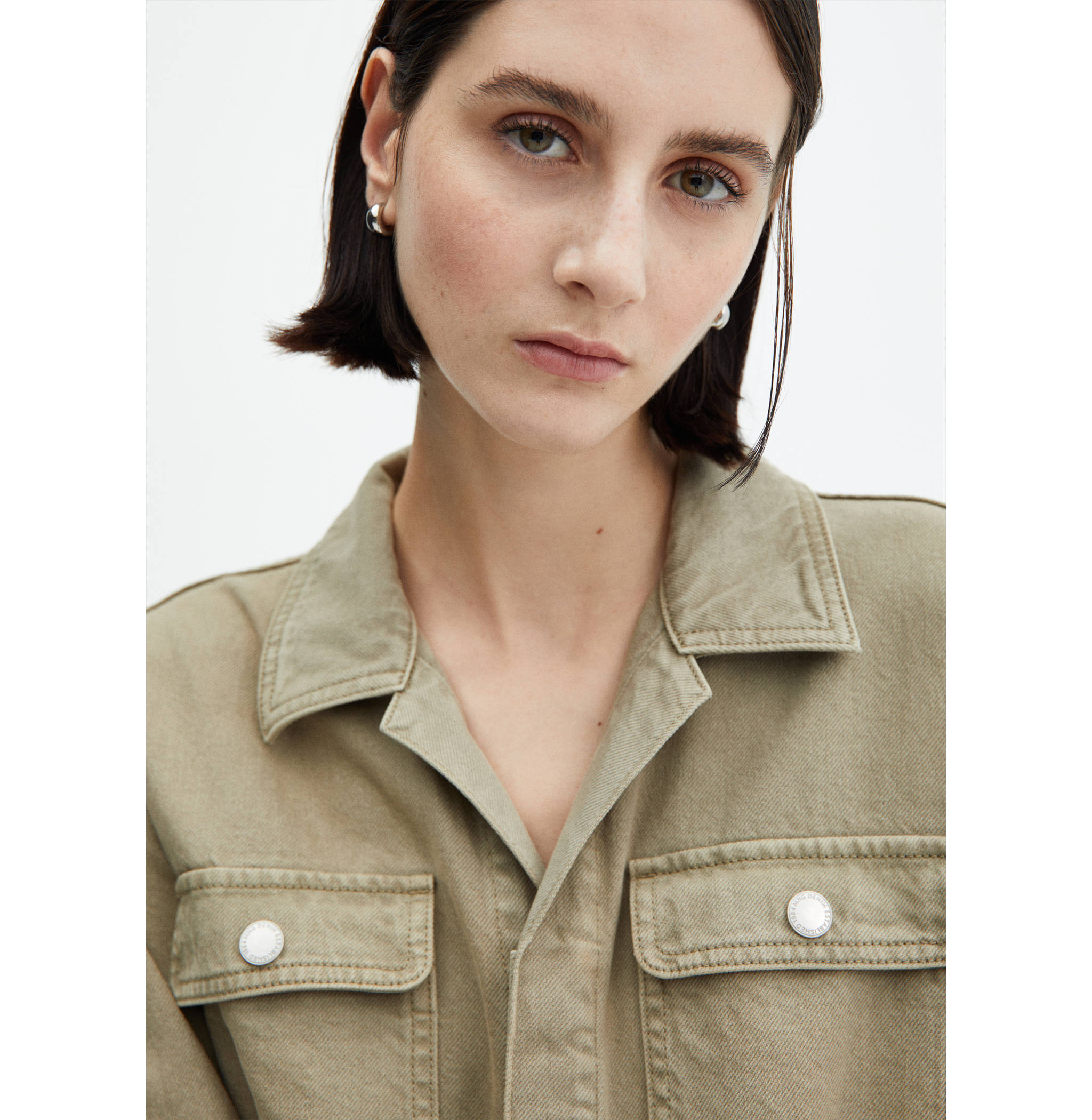 Denim jumpsuit belt - Details of the article 1