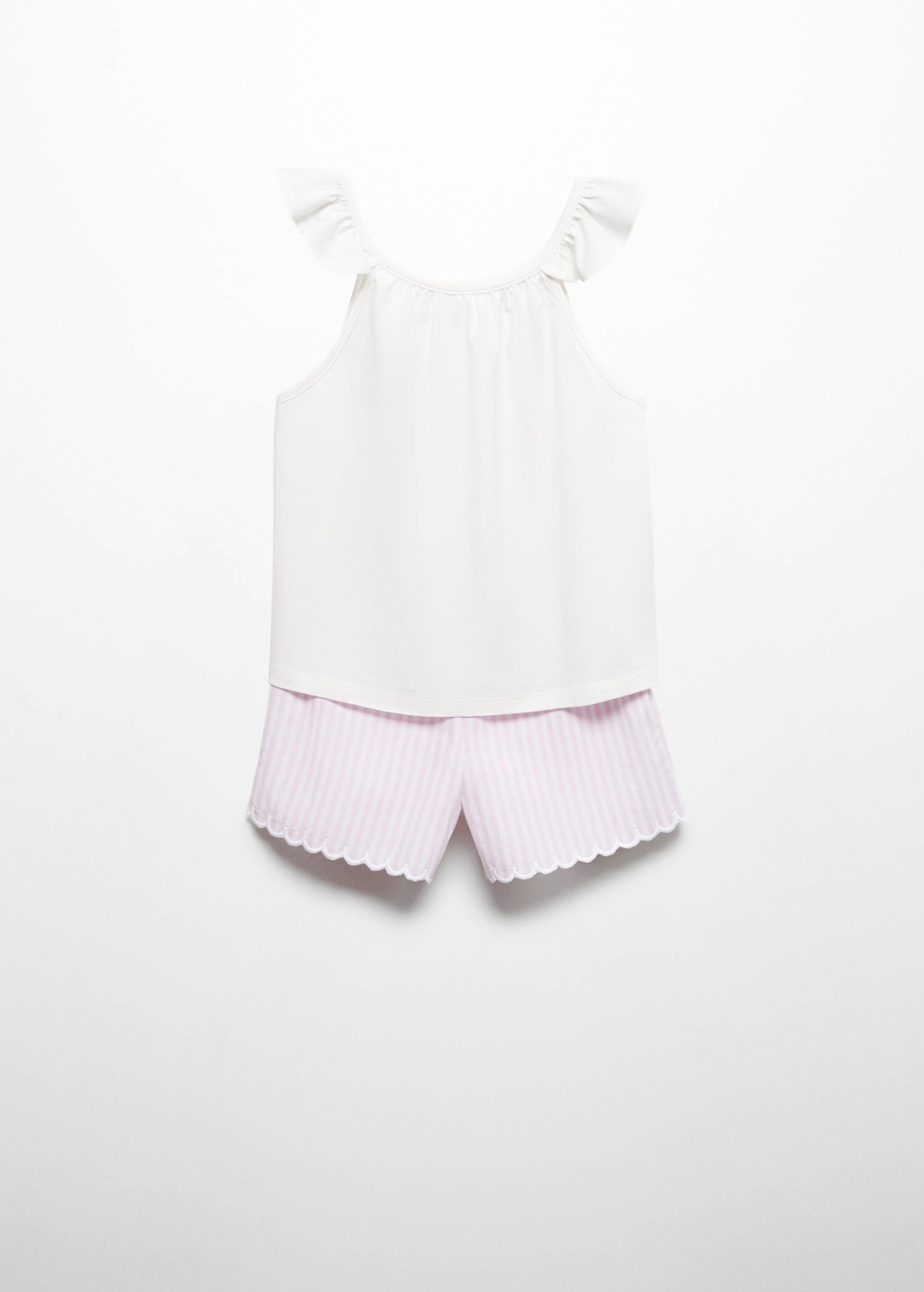 Pyjama court coton rayures - Verso de l’article