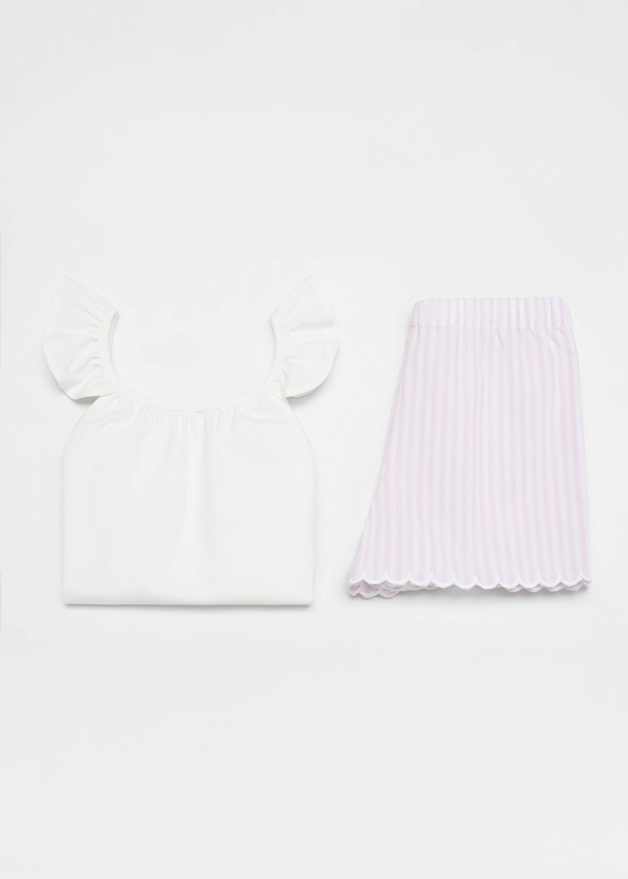 Pyjama court coton rayures - Détail de l'article 0