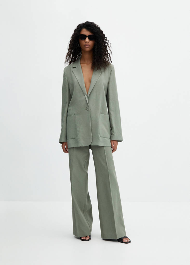 Pockets suit blazer — Pastel Green