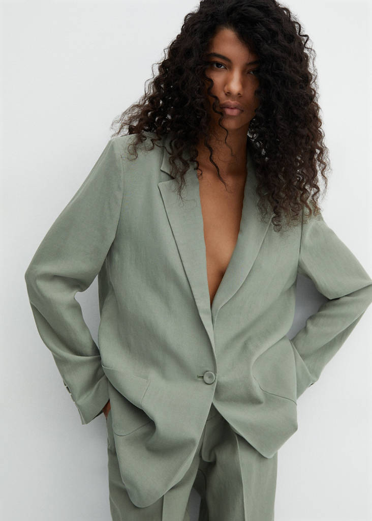 Pockets suit blazer — Pastel Green