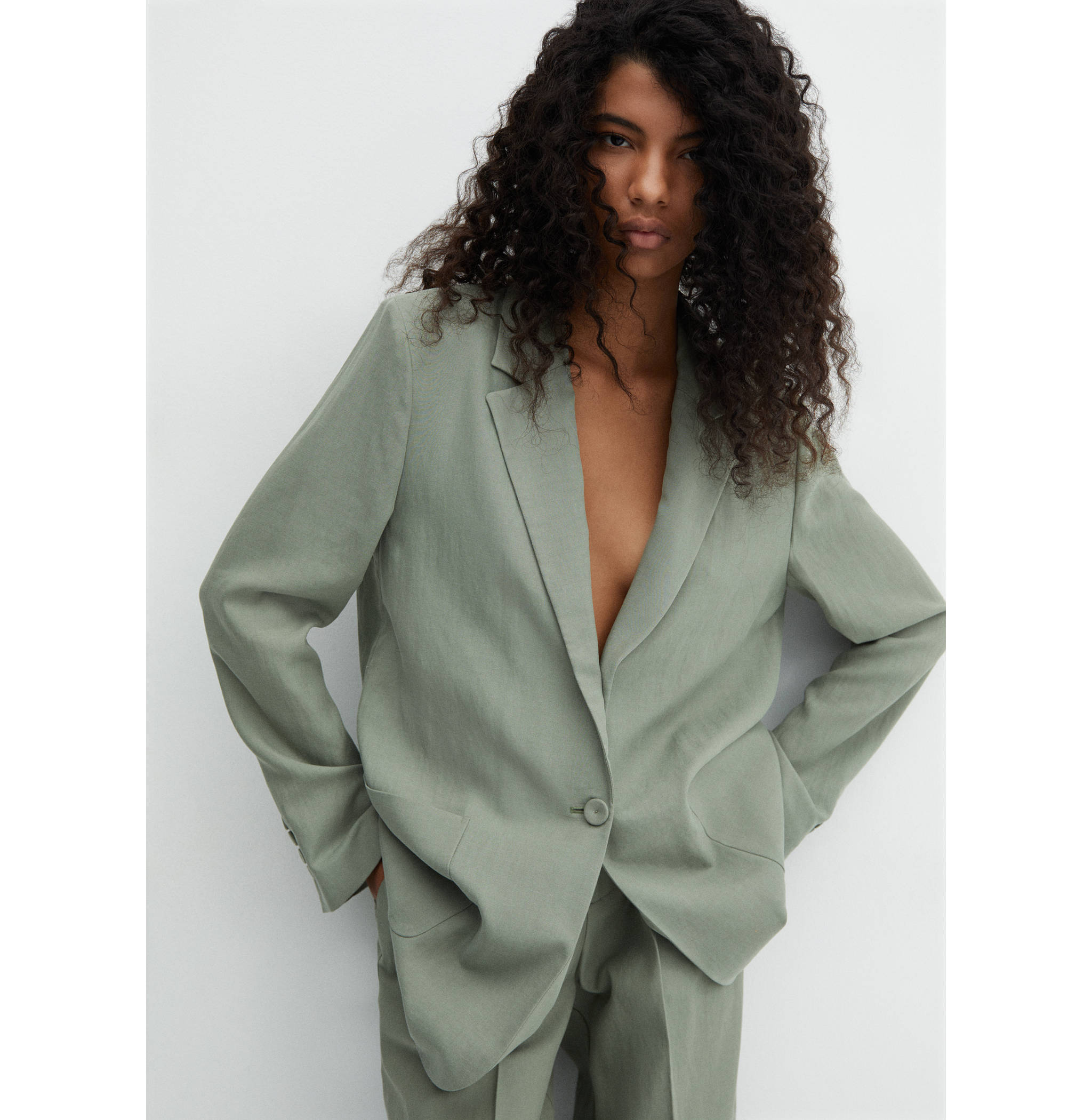 Veste costume poches - Plan moyen