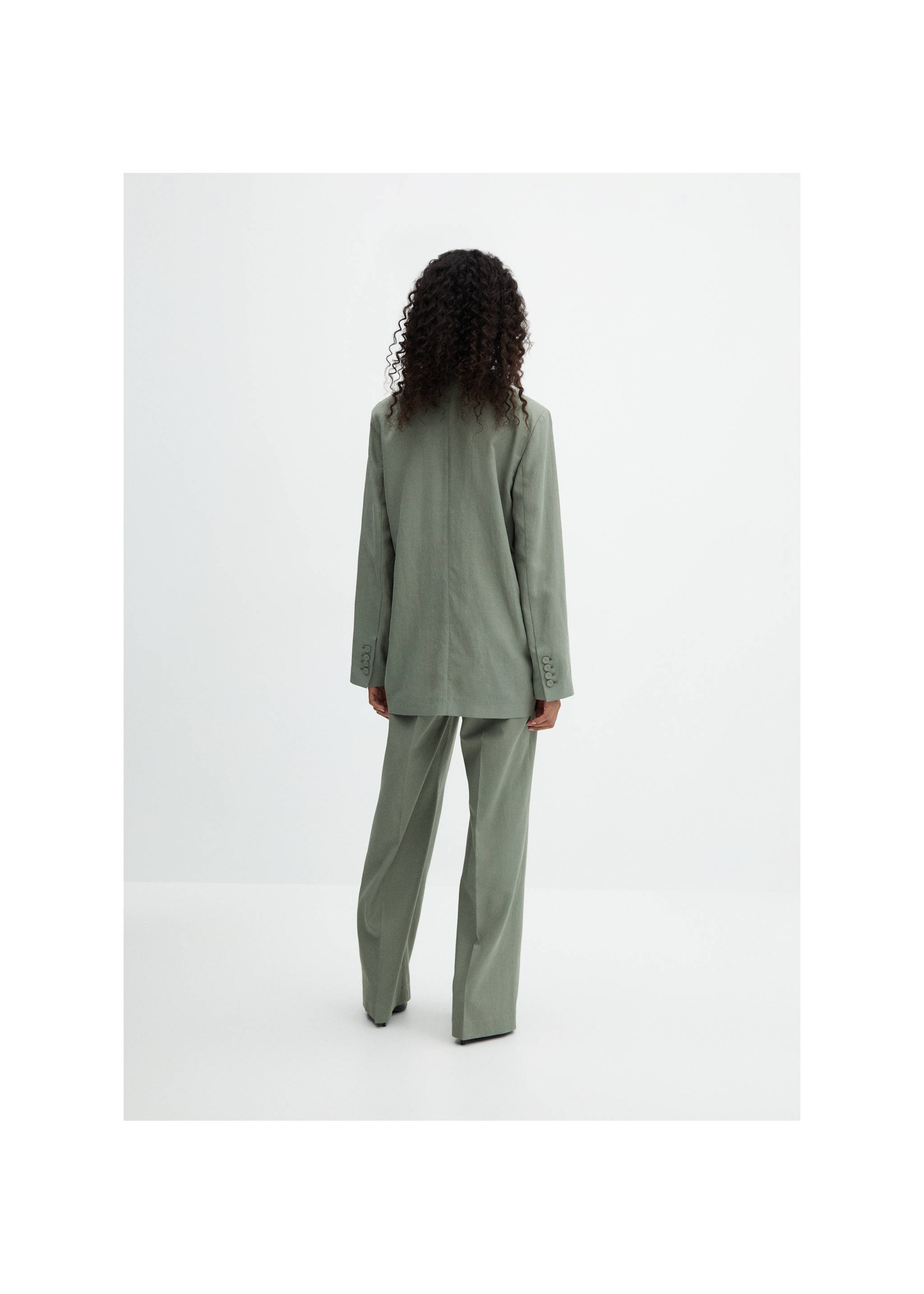 Americana traje bolsillos - Reverso del artículo, Verde pastel. Ref: 67056332-00.