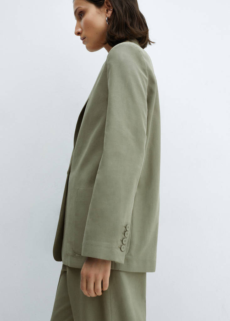 Pockets suit blazer — Pastel Green