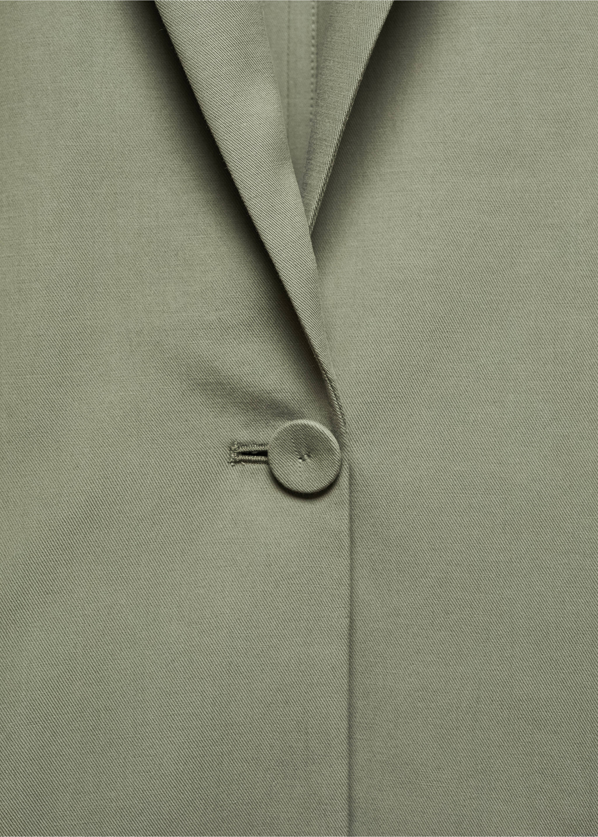 Americana traje bolsillos - Detalle del artículo 8, Verde pastel. Ref: 67056332-00.