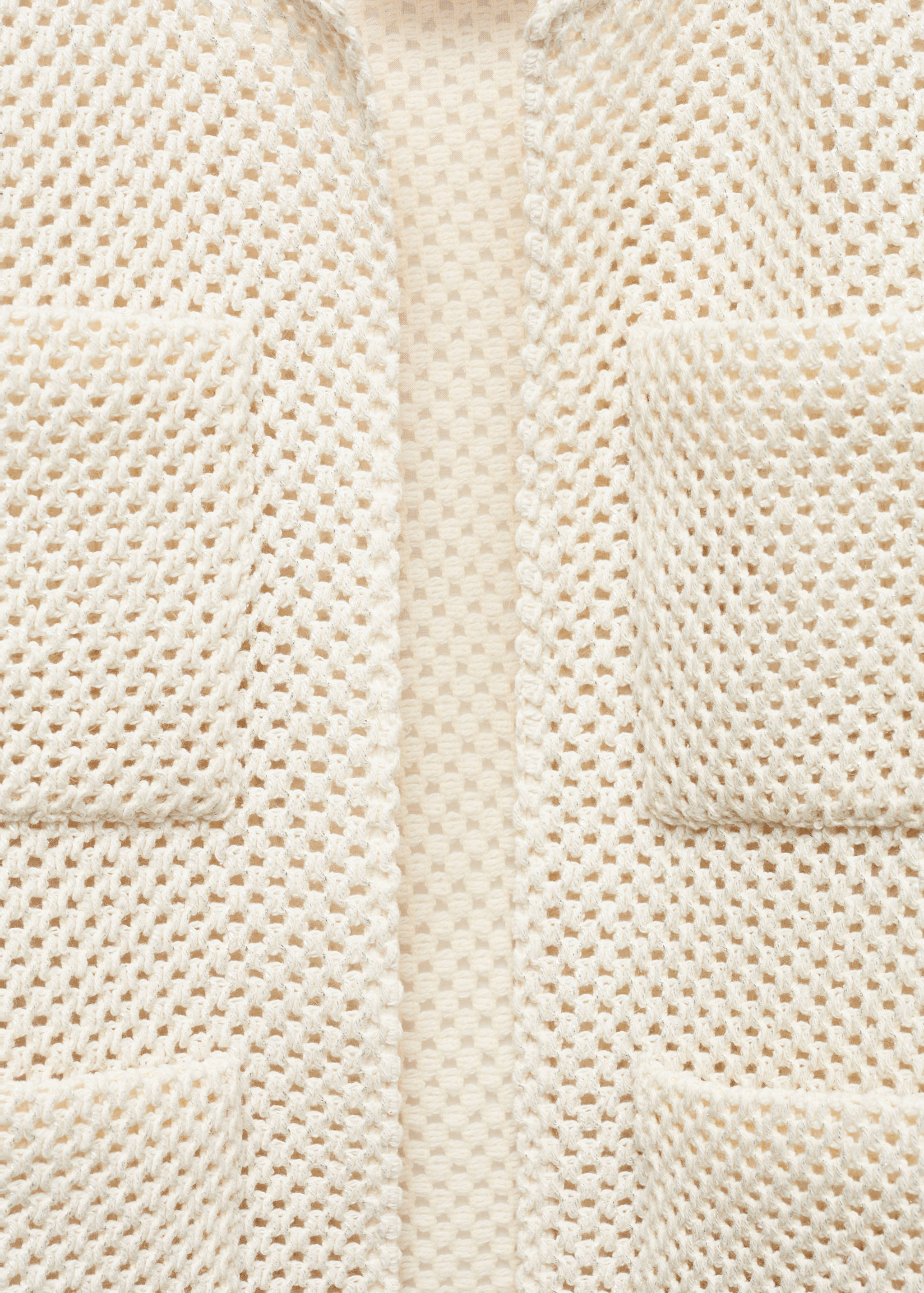 Knitted cardigan with drawstring - Details of the article 8