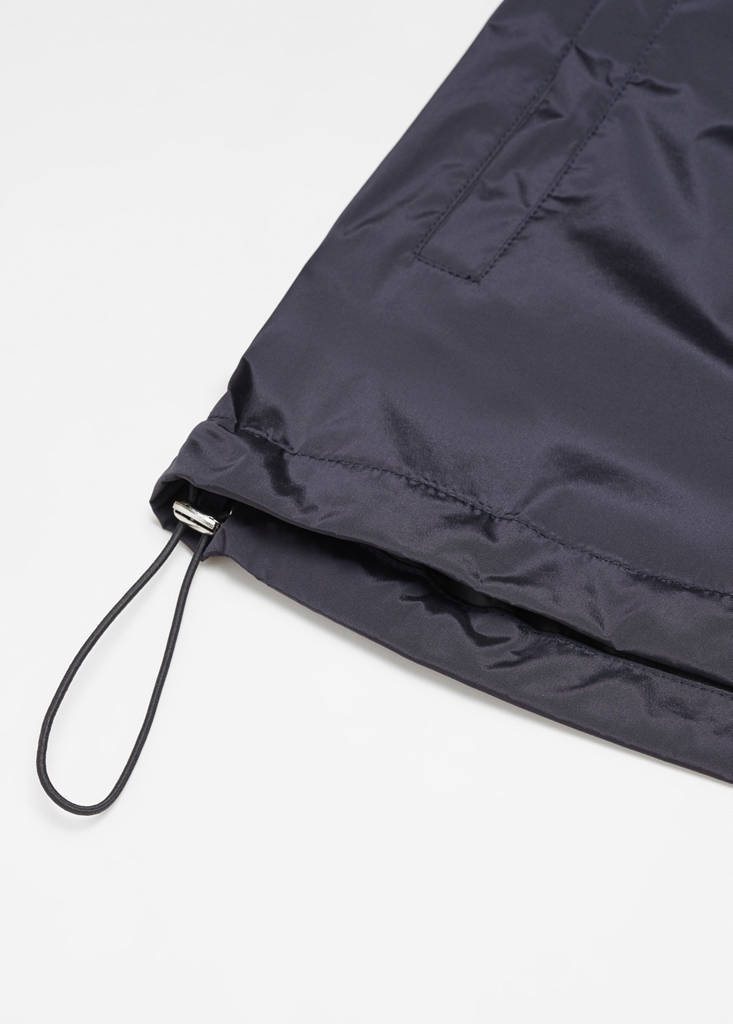 Water-repellent jacket with zip — Dark Navy